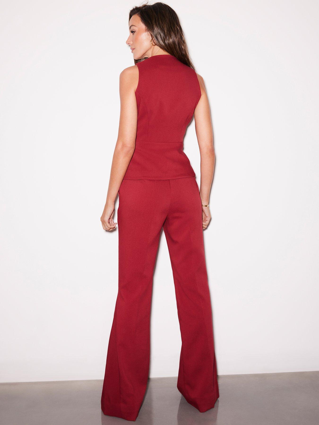 michelle-keegan-3-piece-co-ord-long-length-flarednbspleg-trousersnbsp-redstillFront