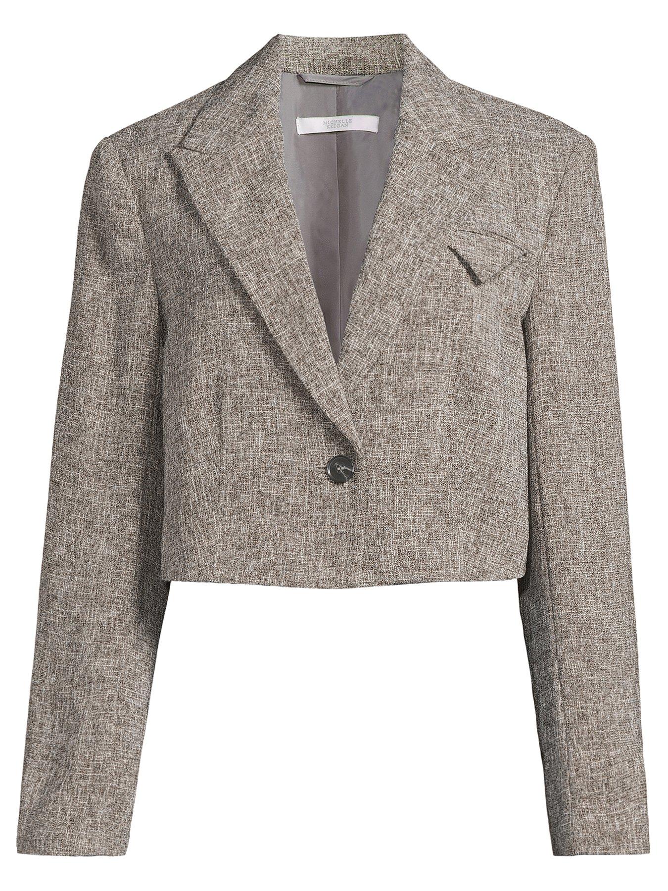 michelle-keegan-co-ord-textured-tailored-blazer-greydetail