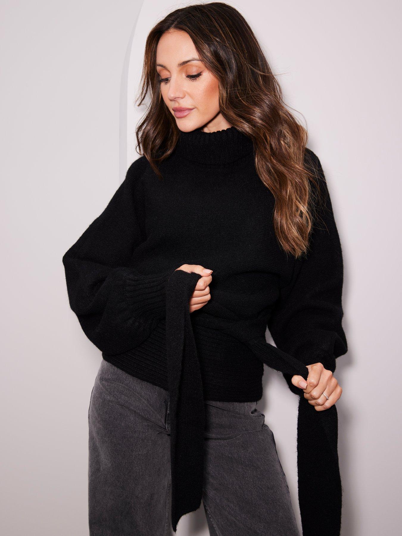 michelle-keegan-knitted-wrap-belted-waist-jumper-blacknbspoutfit