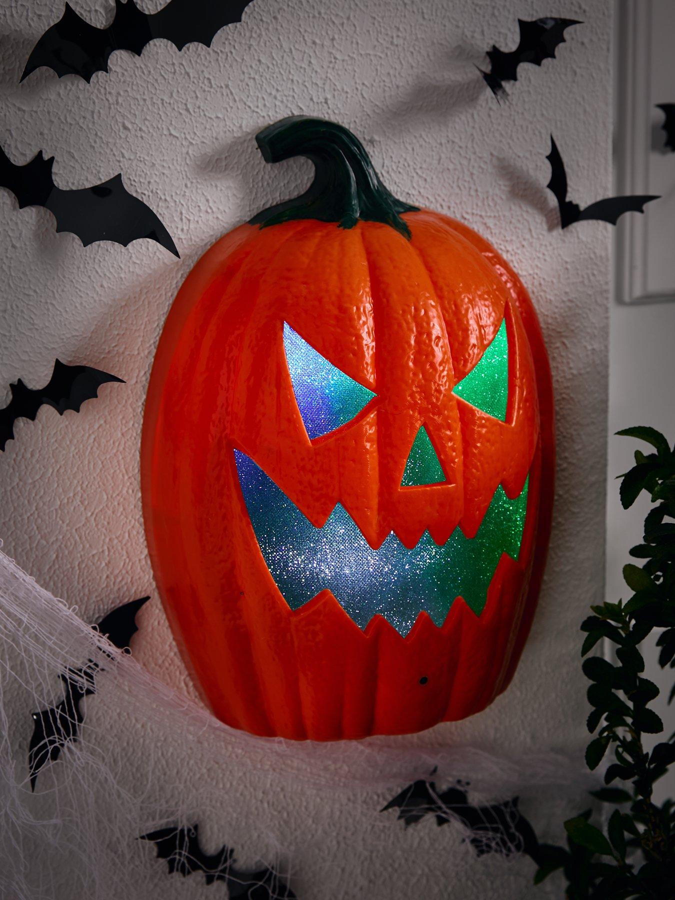Smart Halloween Motion Activated Evil Laughing Lit Pumpkin Decoration
