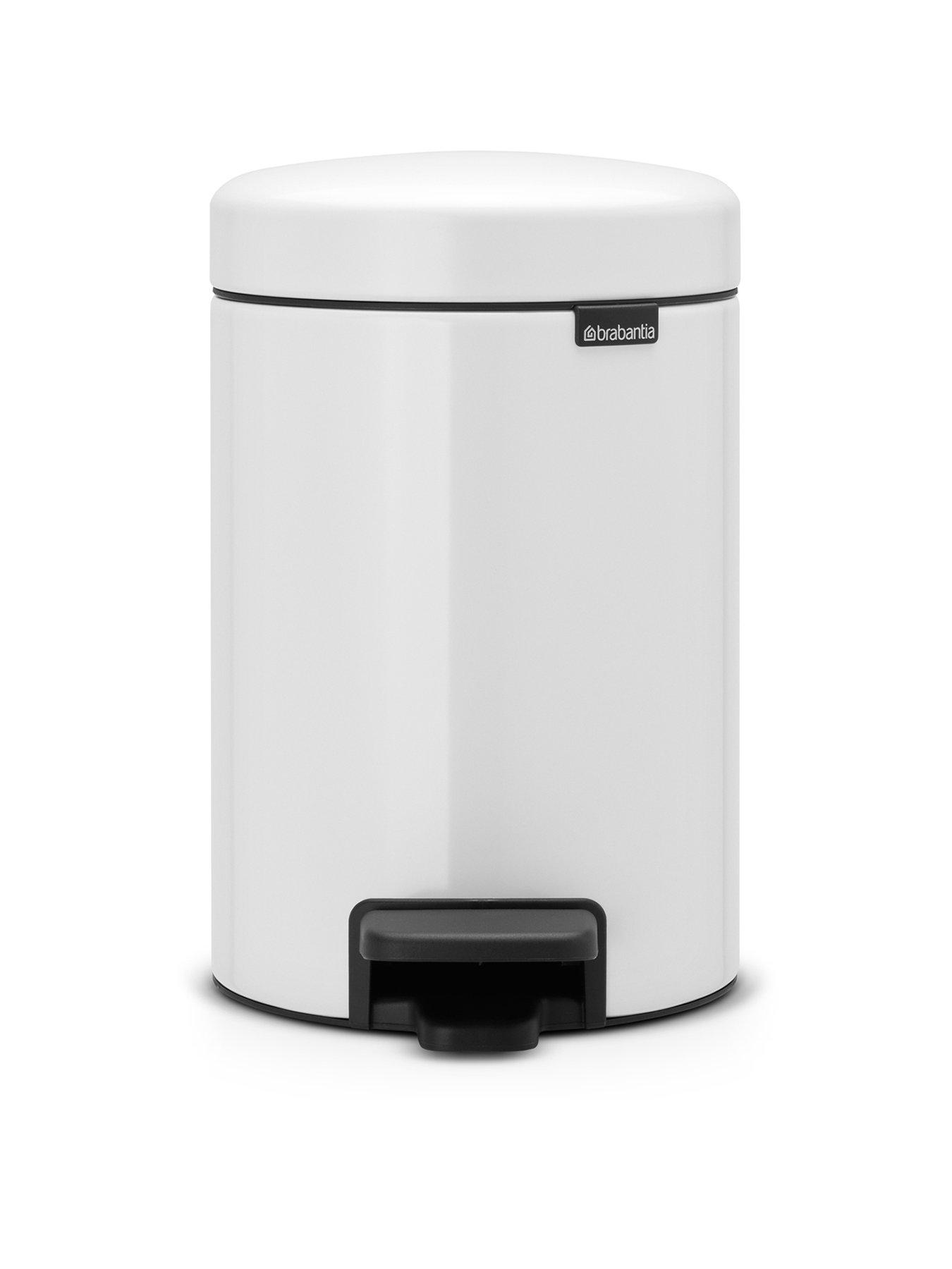 brabantia-newicon-3-litre-white-pedal-bin