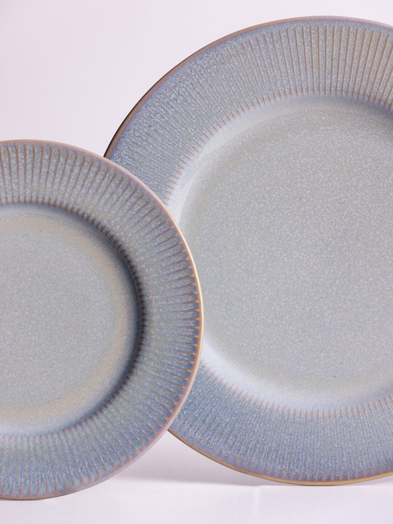 undefined Reactive Linear Set of 4 Side Plates – Grey