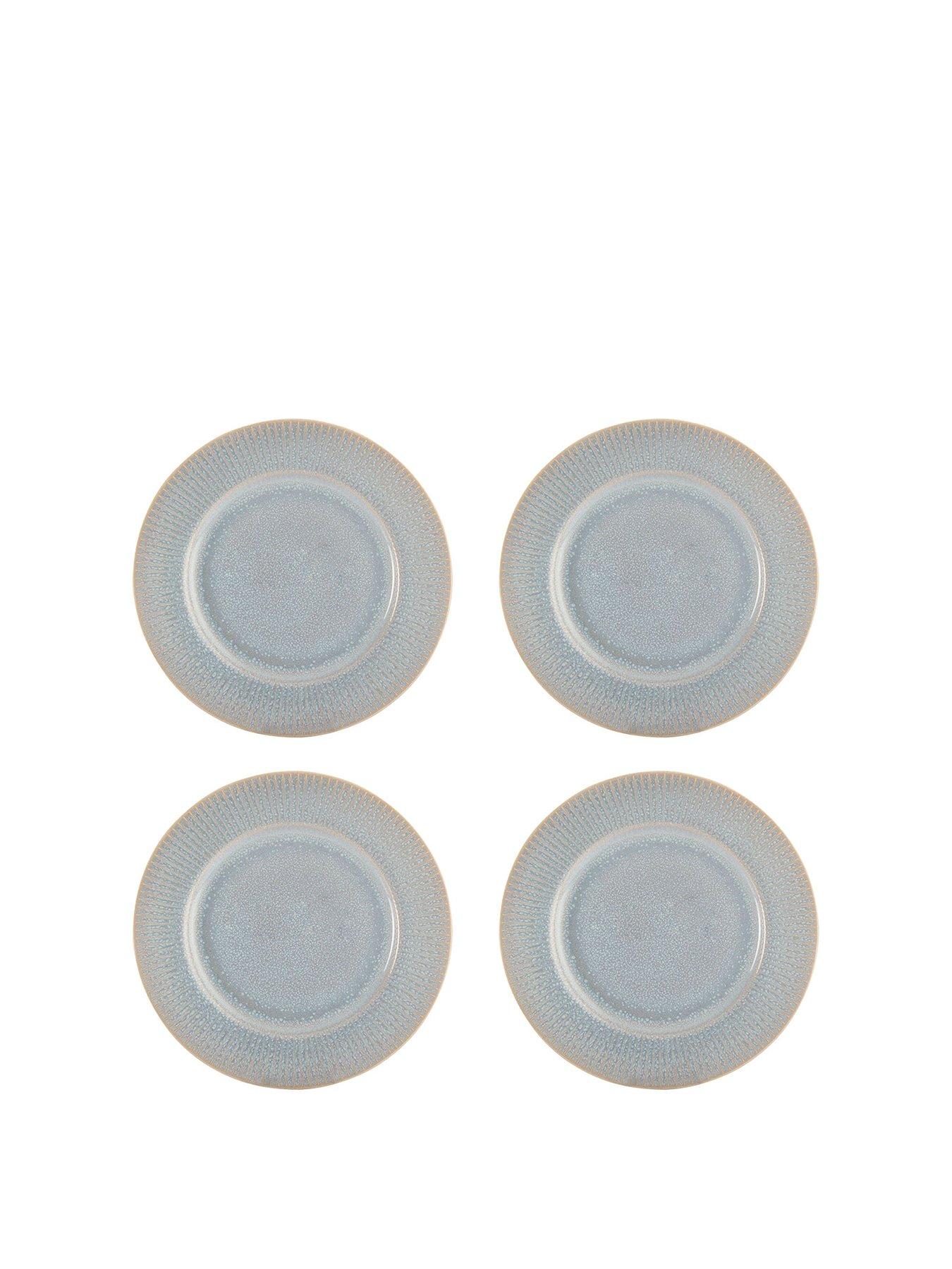 Image 2 of 4 of Mason Cash Reactive Linear Set of 4 Side Plates &ndash; Grey
