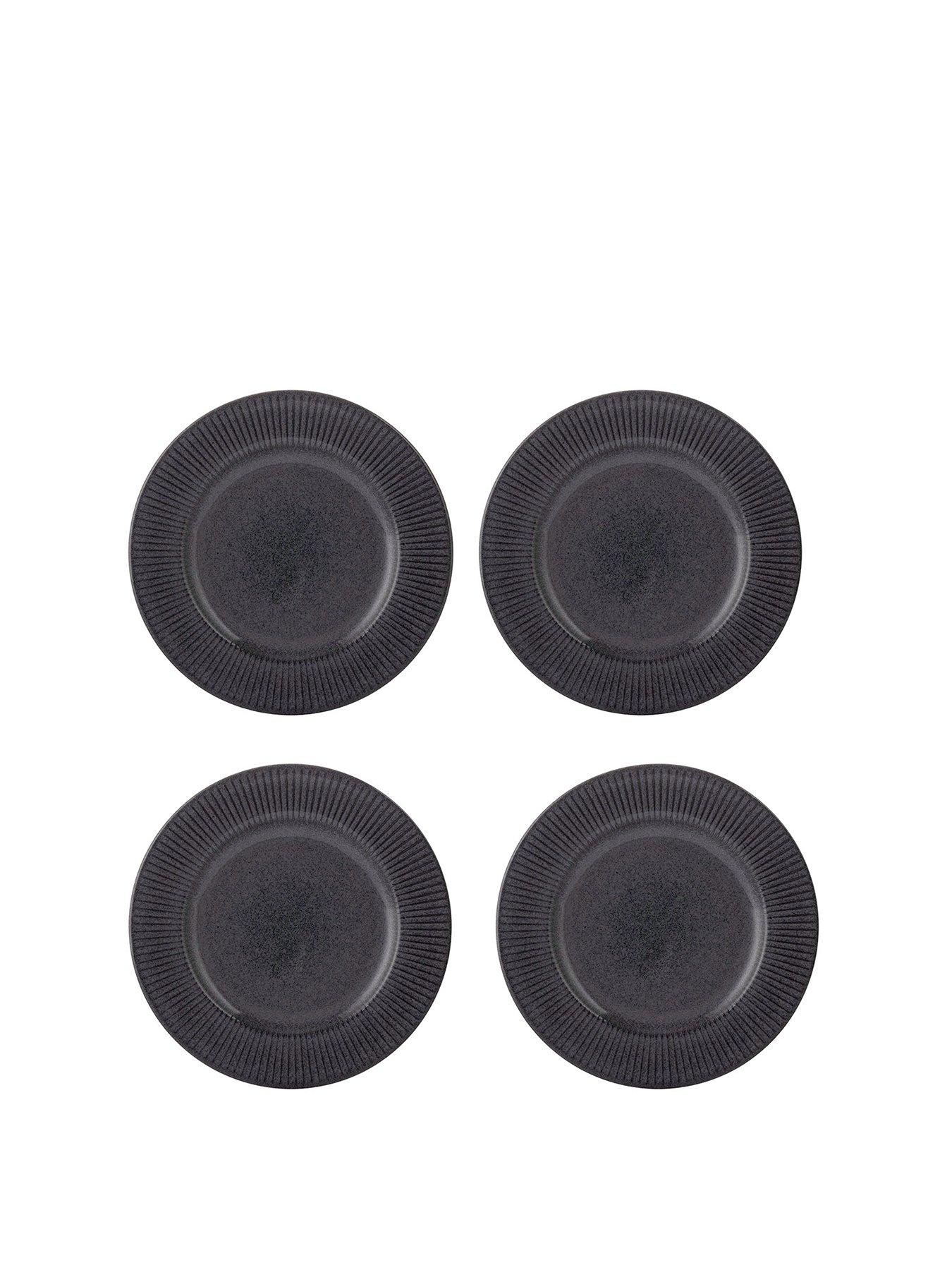 mason-cash-reactive-linear-set-of-4-side-plates-ndash-blacknbspstillFront