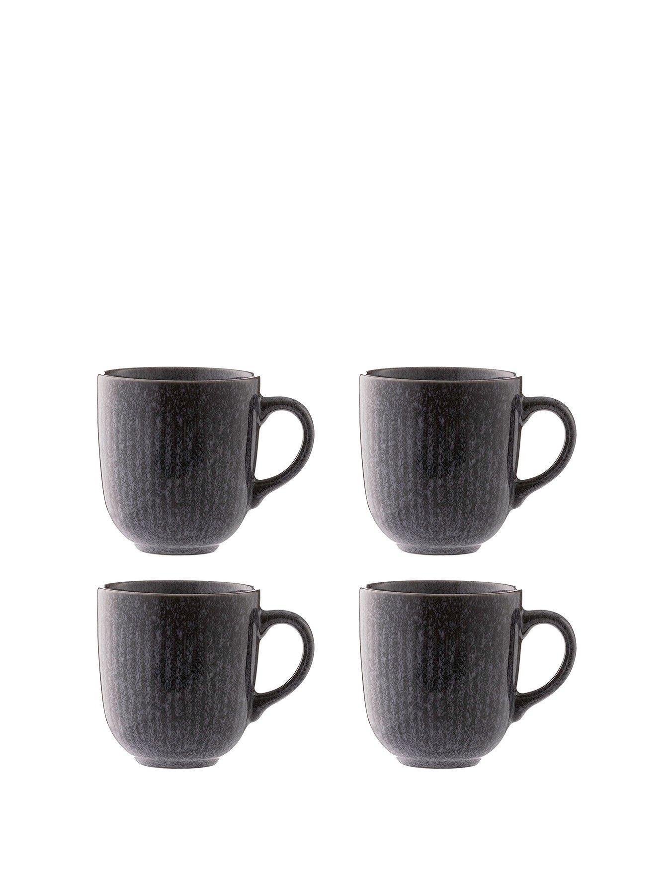 mason-cash-reactive-linear-set-of-4-mugs-ndash-blackstillFront