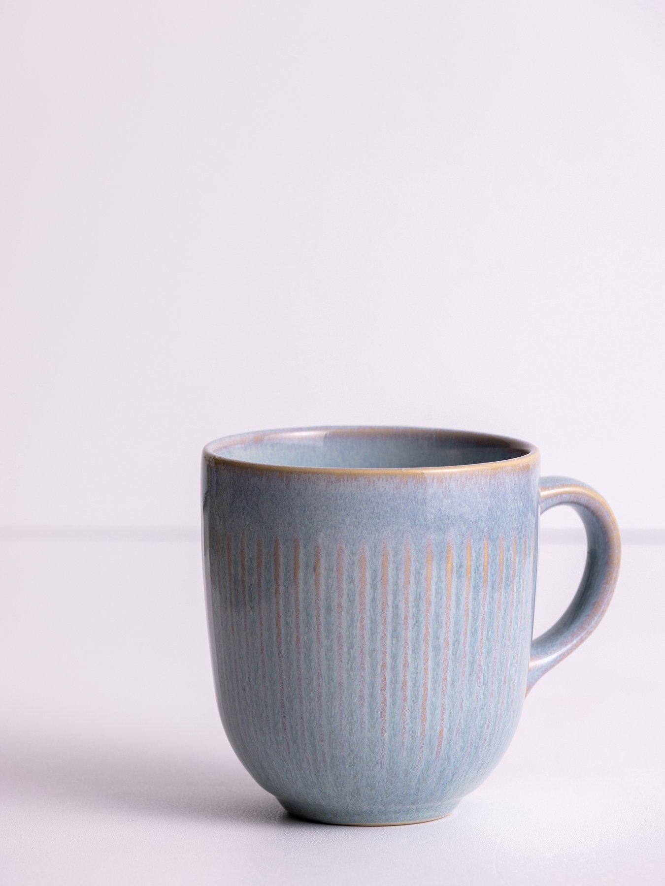 undefined Reactive Linear Set of 4 Mugs – Grey