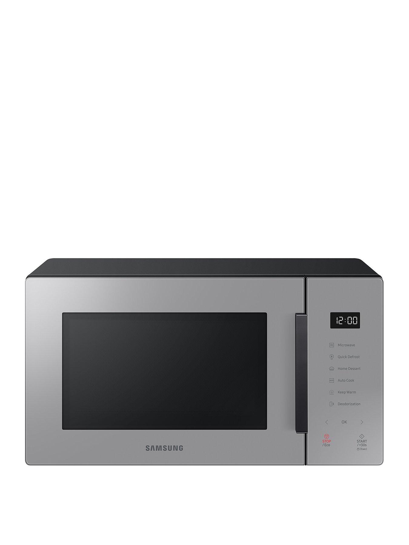Samsung MS23T5018AG/EU Glass Front 23-Litre Solo Microwave - Slate Gray
