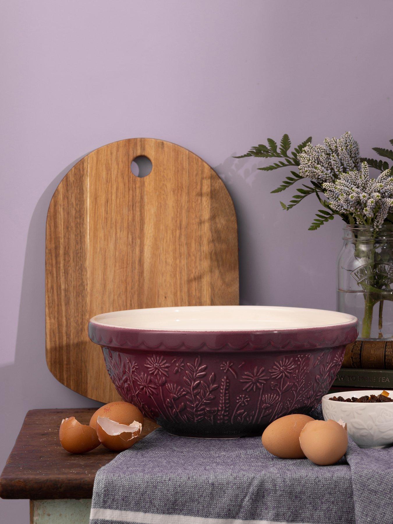 Image of Mason Cash In The Meadow Daisy 26 cm Purple Mixing Bowl