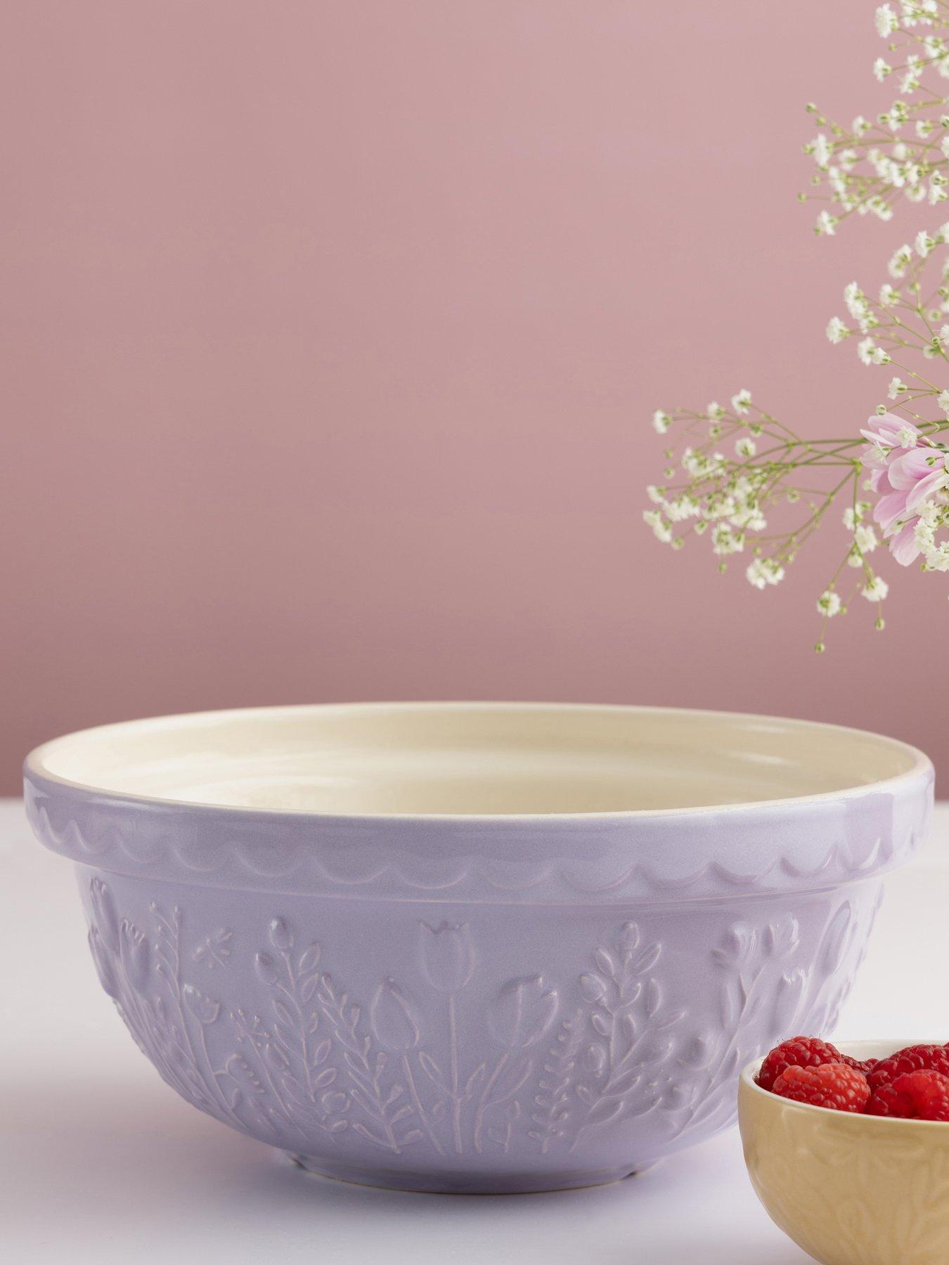 Image of Mason Cash In The Meadow Tulip 24 cm Lilac Mixing Bowl