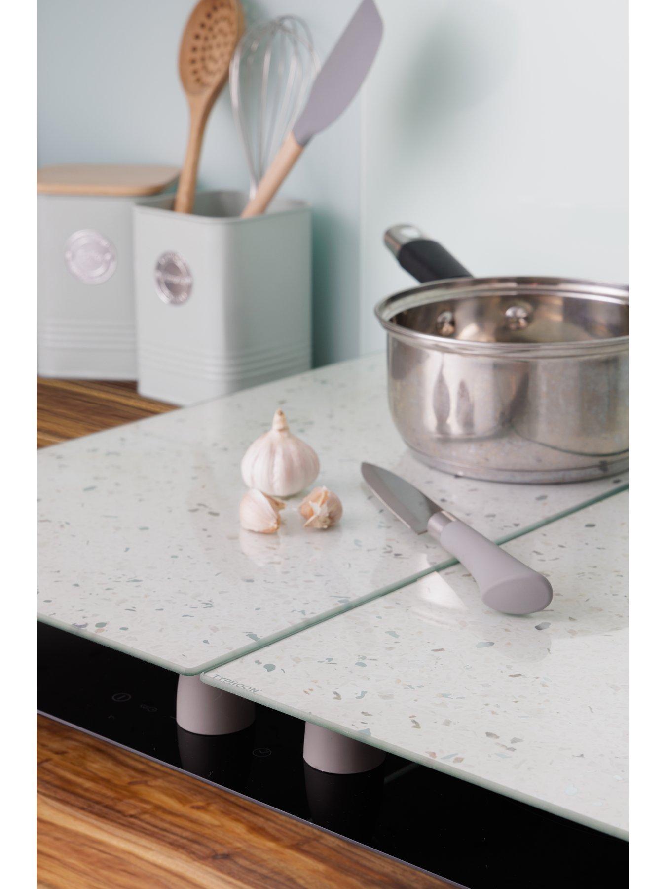 Image 5 of 7 of Typhoon Elements Set of 2 Quartz-Effect Hob Protectors