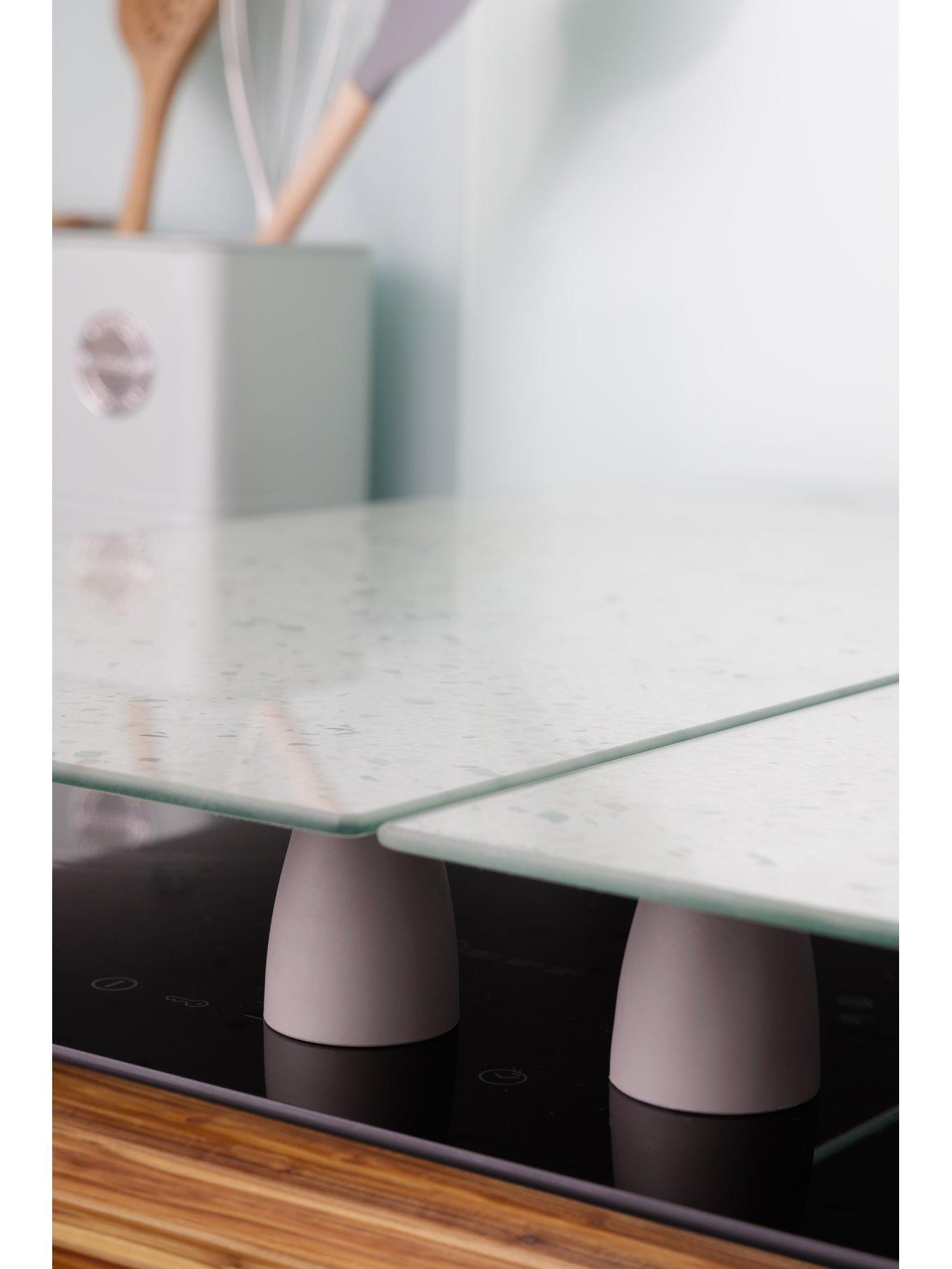 Image 6 of 7 of Typhoon Elements Set of 2 Quartz-Effect Hob Protectors