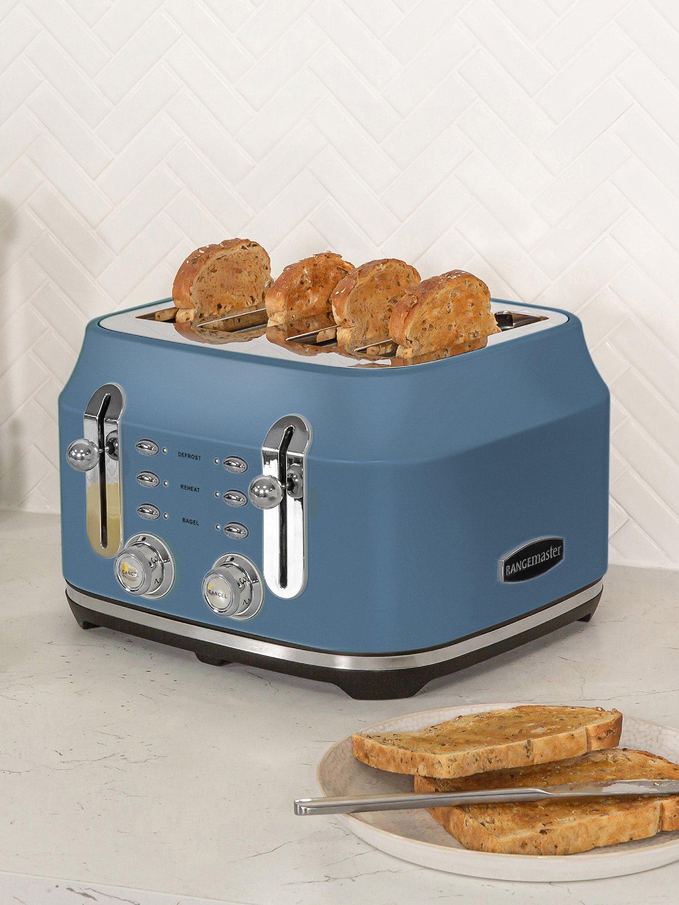 Image 3 of 6 of Rangemaster Classic 4 Slice Toaster - Stone Blue