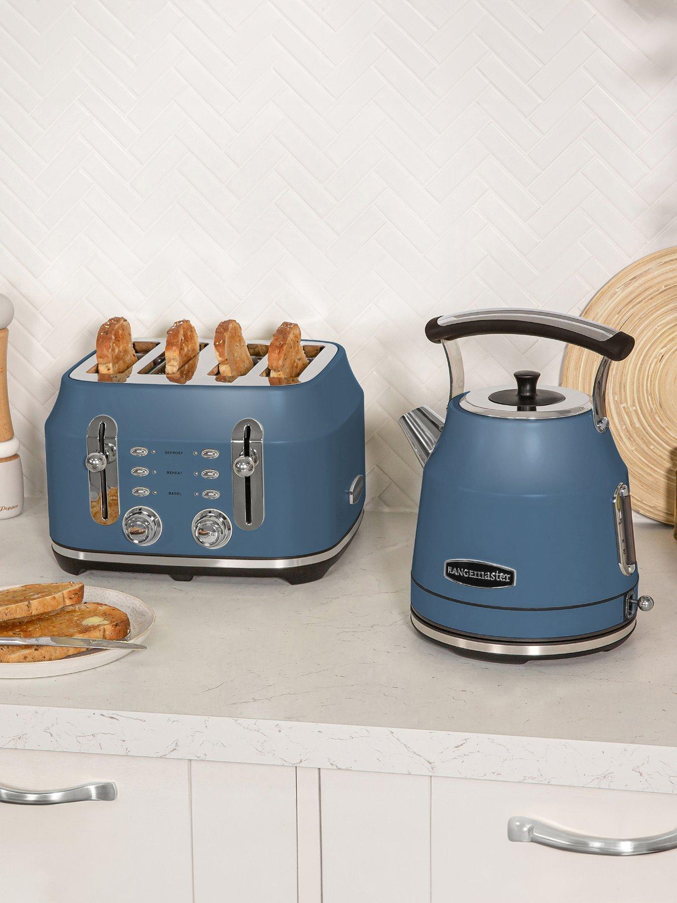 Image 6 of 6 of Rangemaster Classic 4 Slice Toaster - Stone Blue