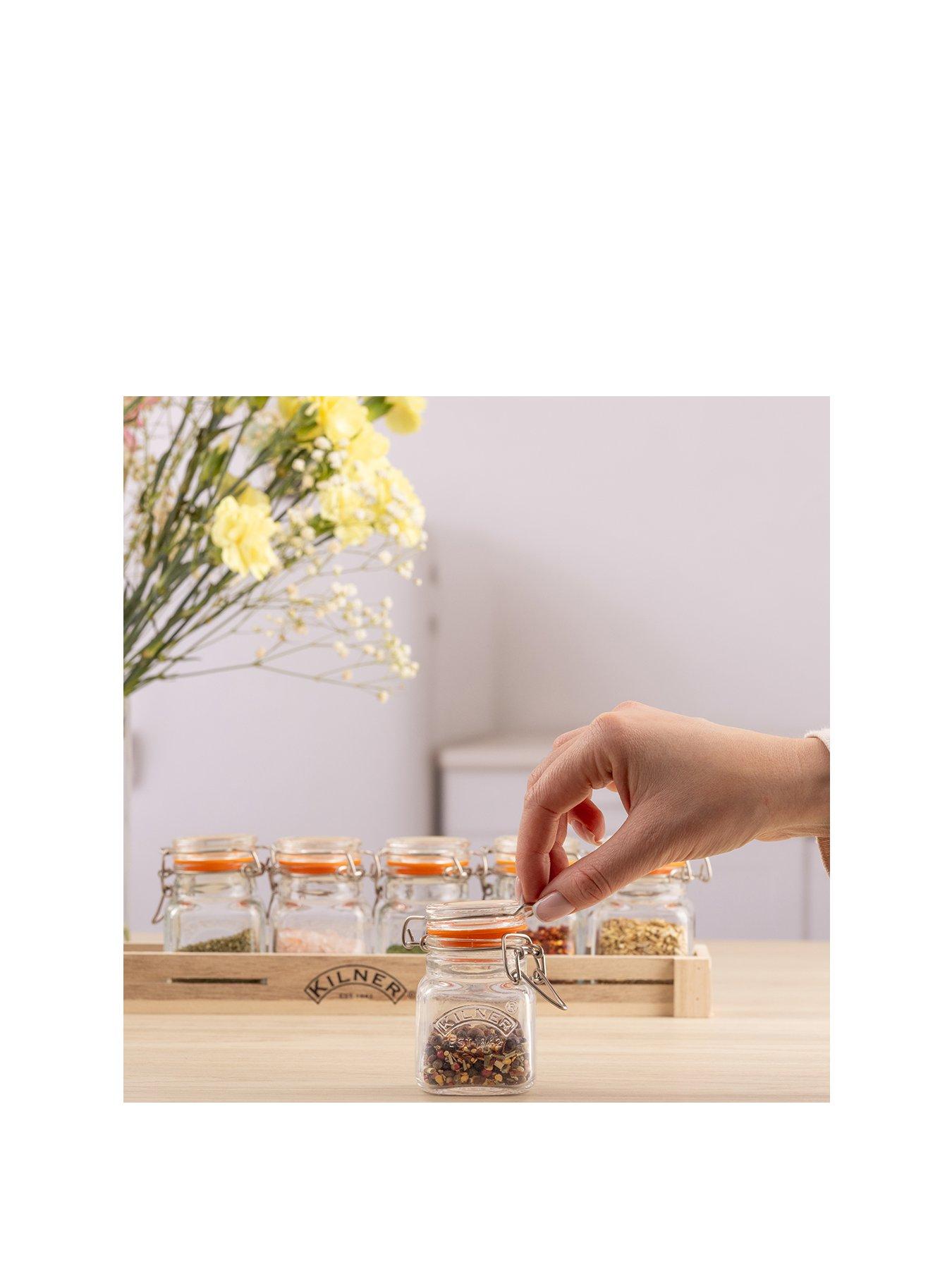 KILNER Glass Clip Top Spice Jar Set | Very Ireland