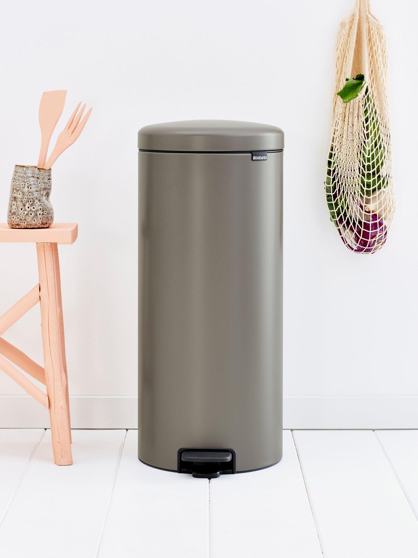 Image of Brabantia NewIcon 30-Litre Pedal Bin in Platinum