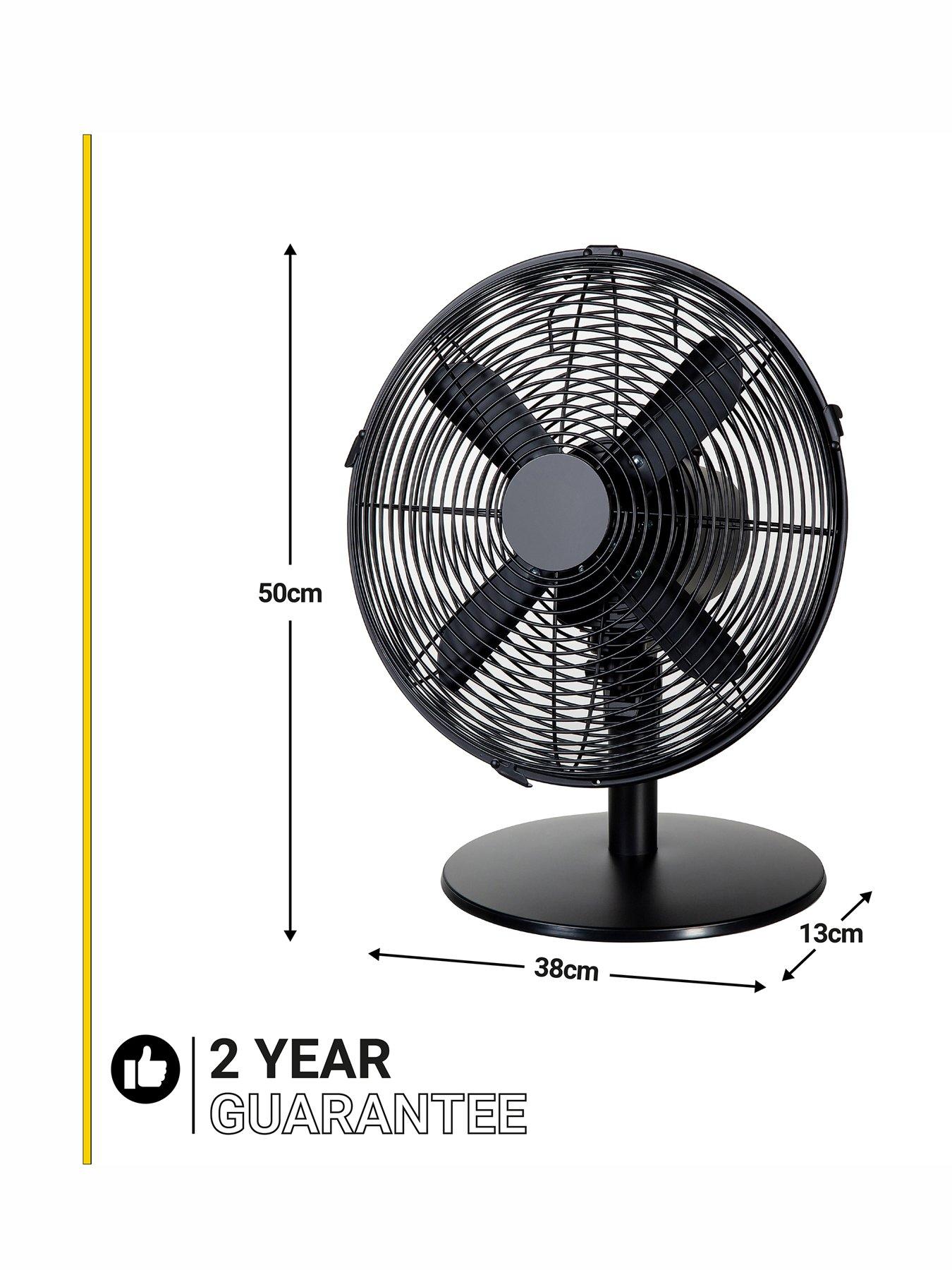 zanussi-12-metal-desk-fan-matt-blackstillFront