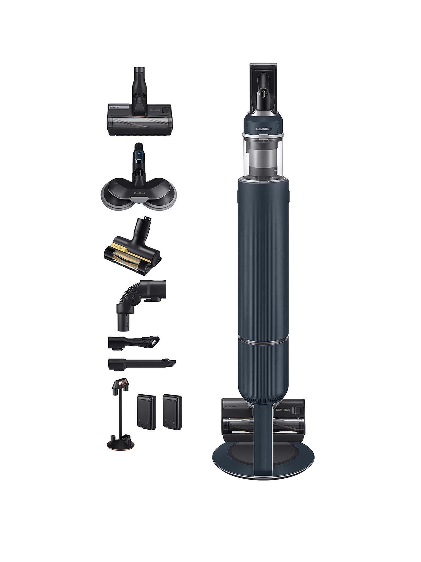 Samsung Bespoke Jet PLUS Pro Extra Cordless Stick Vacuum Cleaner, Max 210W Suction Power With All-in-One Clean Station - Midnight Blue