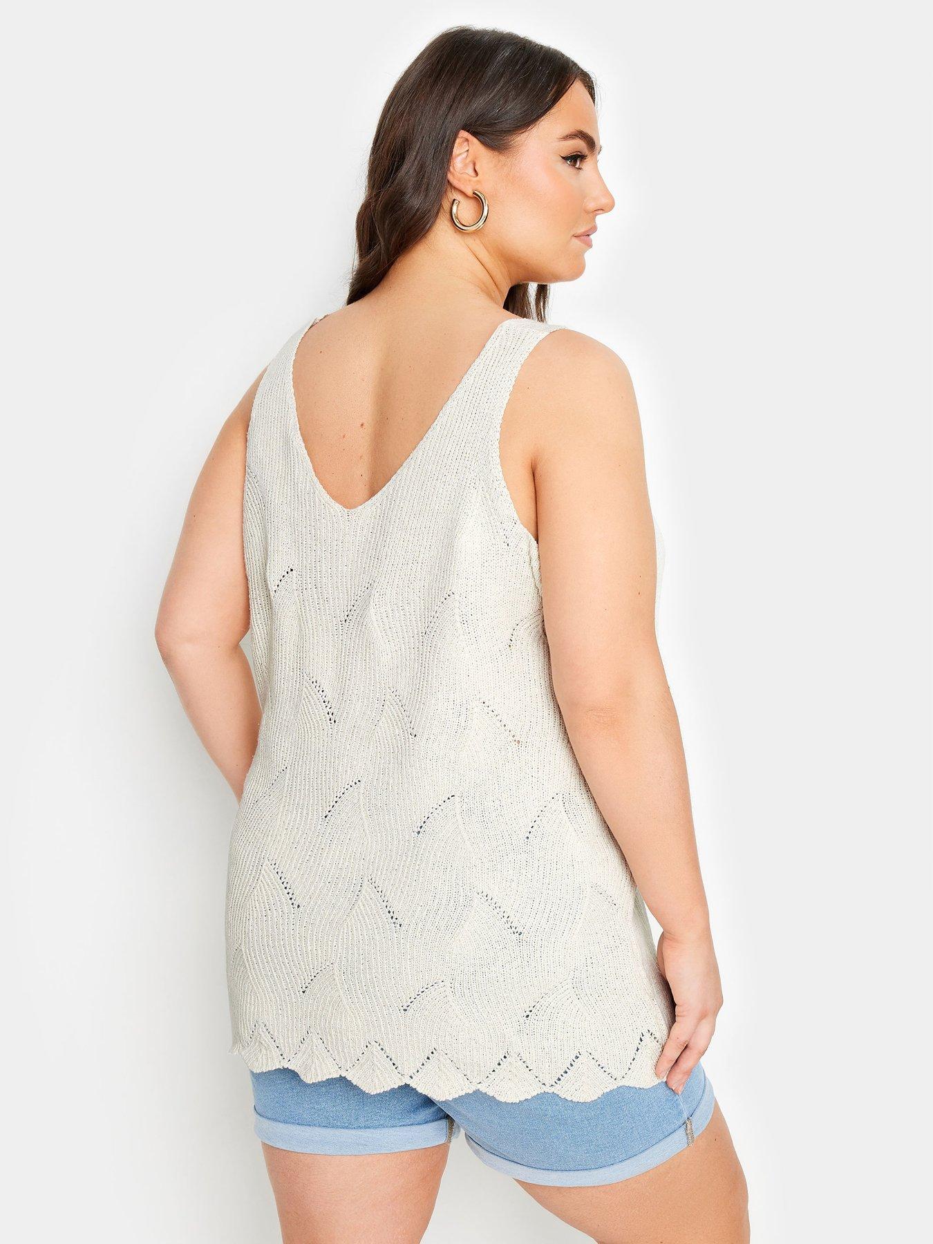 yours-curve-scallop-hem-vest-neutralstillFront