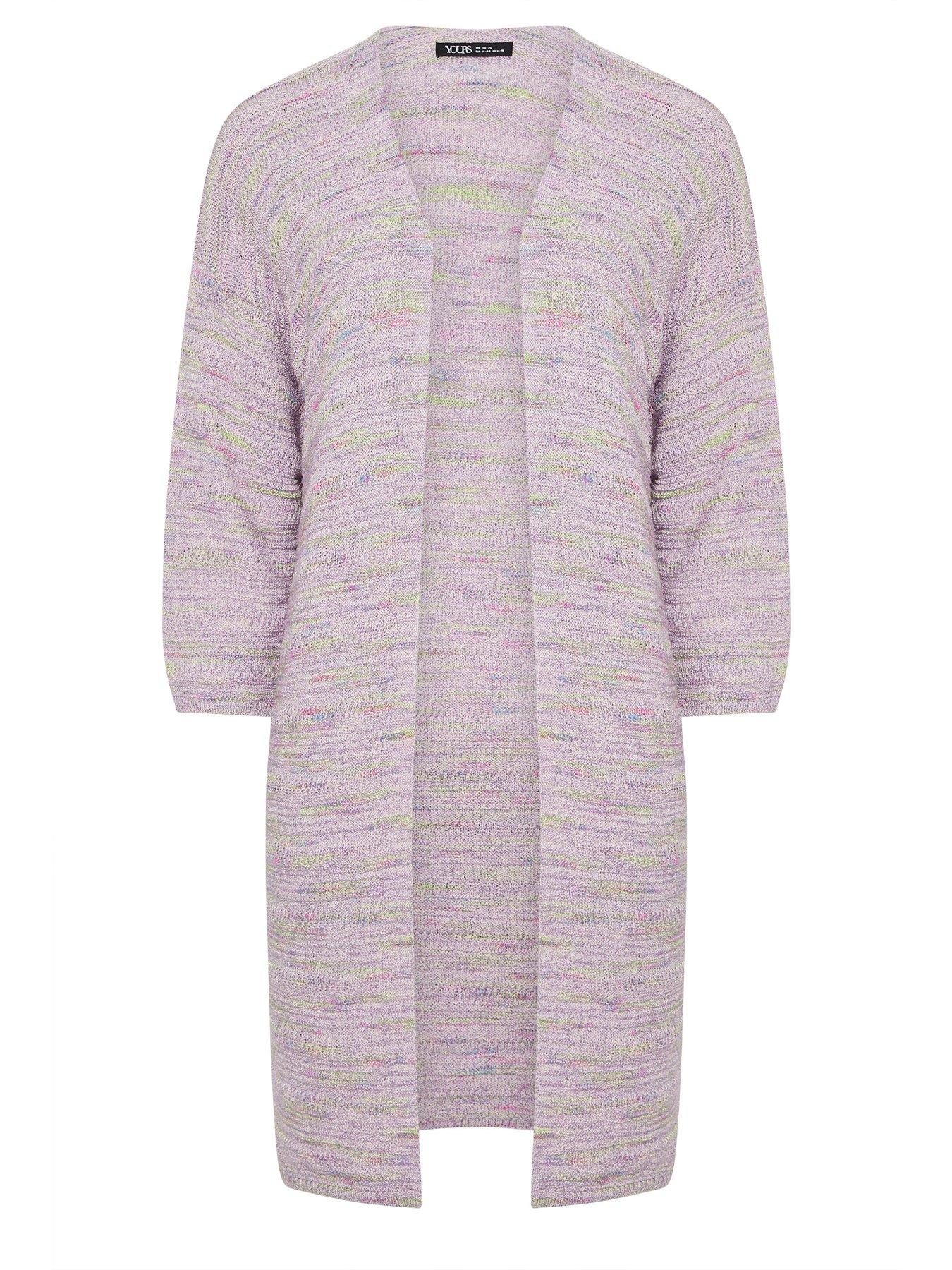 yours-curve-stripe-space-dyed-cardigan-purpledetail