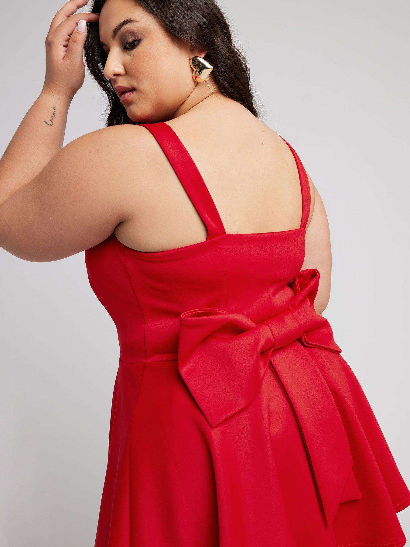 yours-curve-bow-back-peplum-top-redoutfit