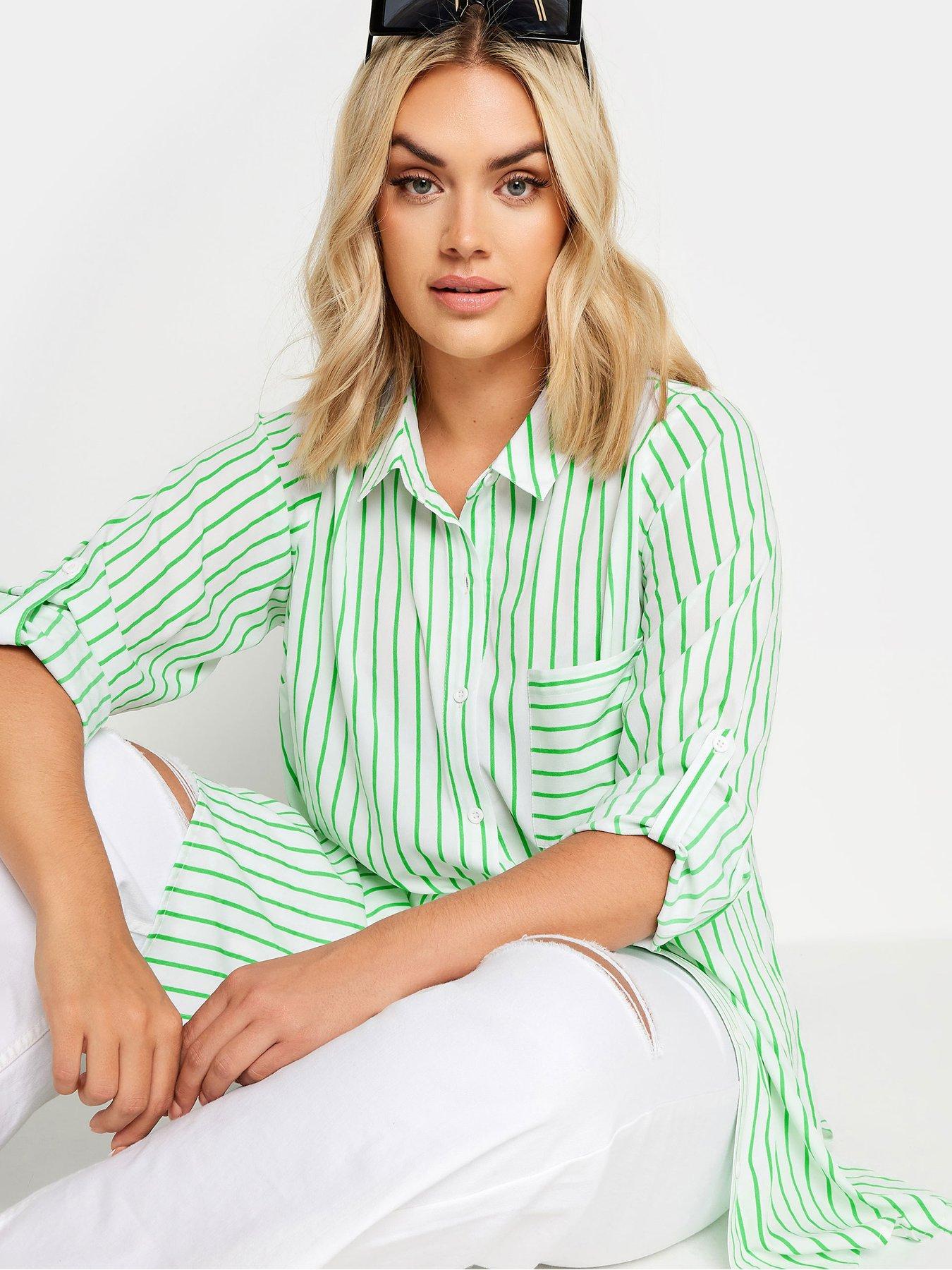 yours-curve-boyfriend-shirt-stripe-greenoutfit