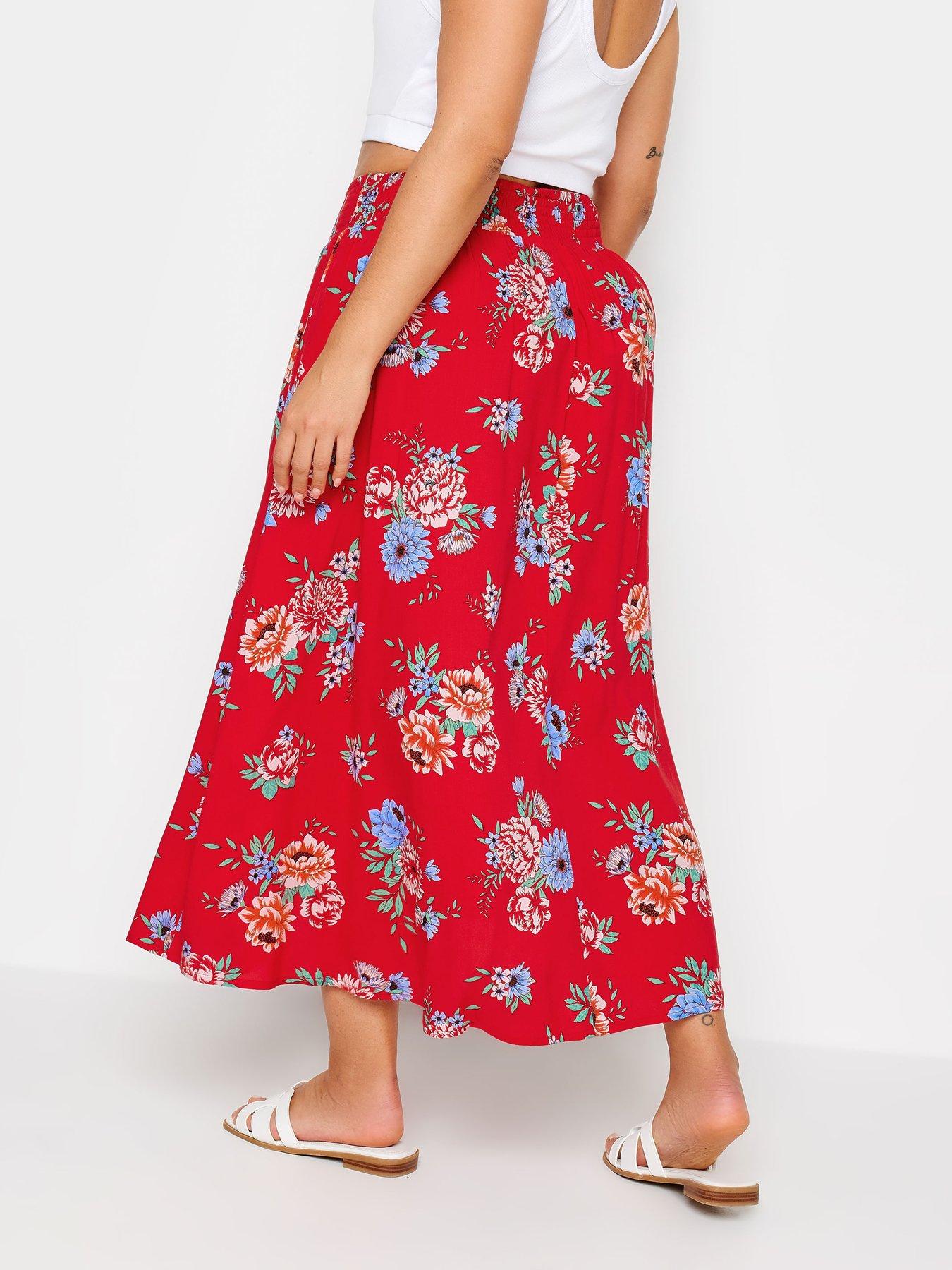 yours-curve-tulip-skirt-red-formal-floralstillFront