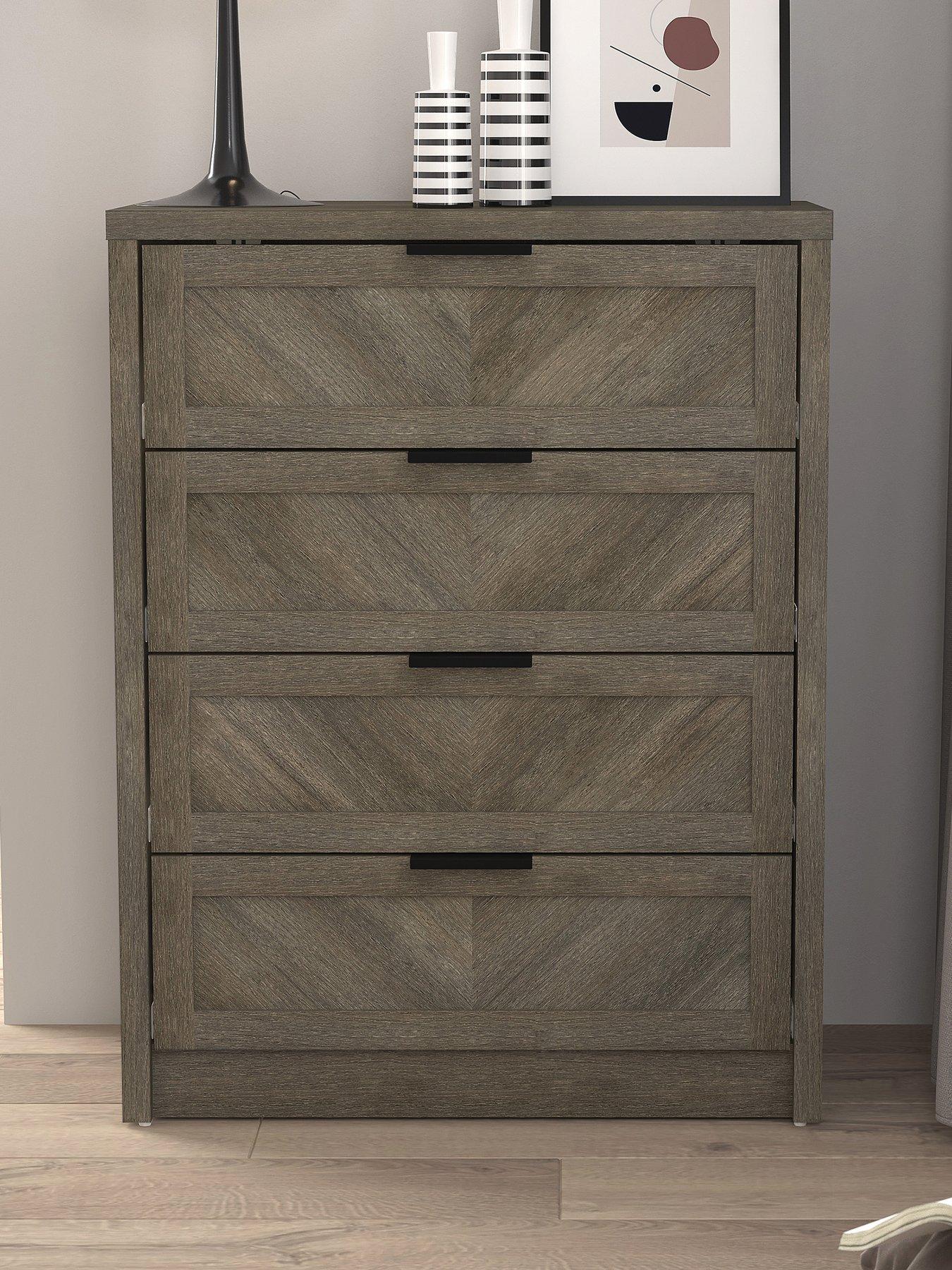 very-home-chevry-4-drawer-chest-greynbspoak