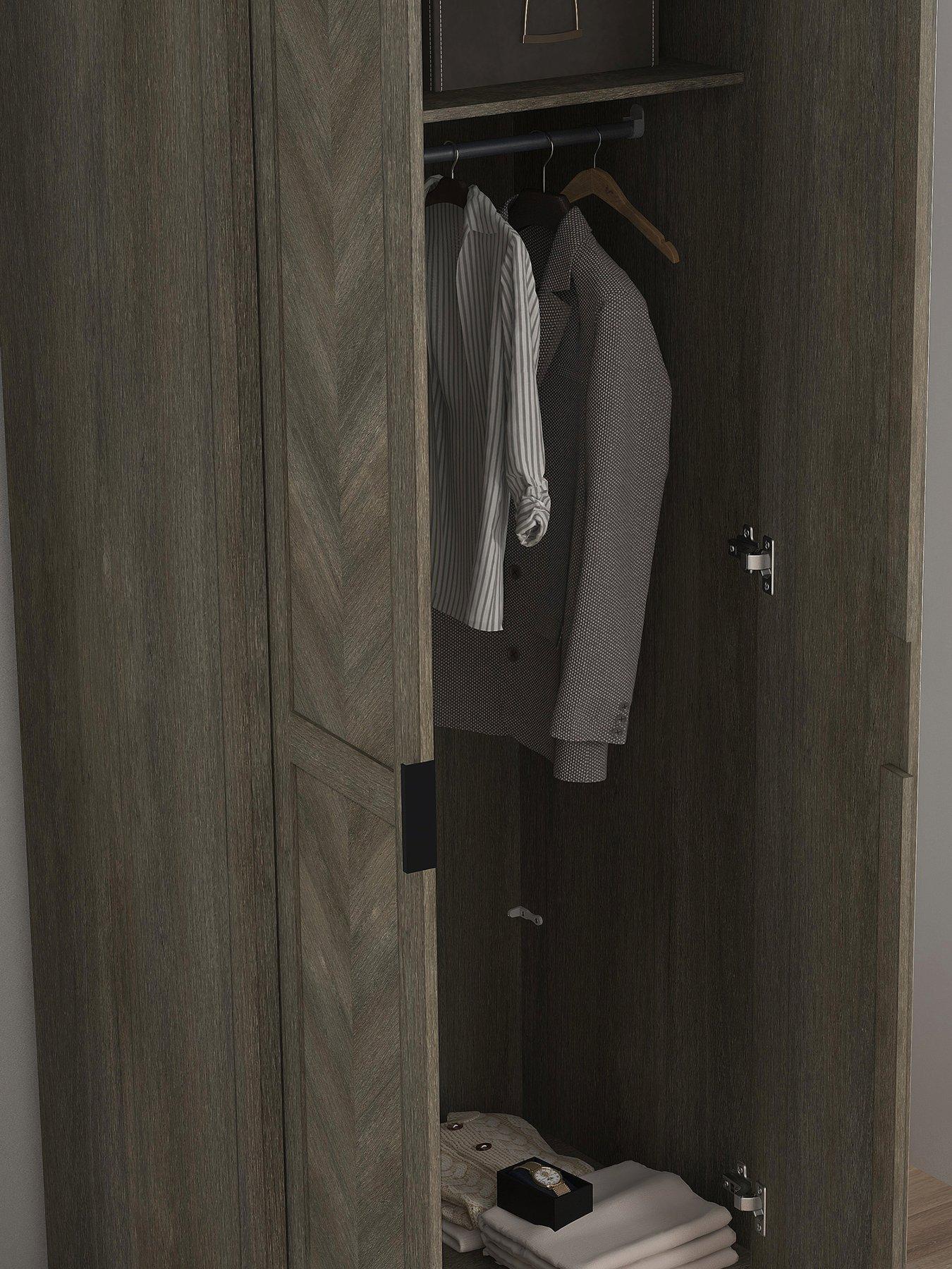 very-home-chevry-2-door-mirrored-wardrobe-greynbspoakdetail