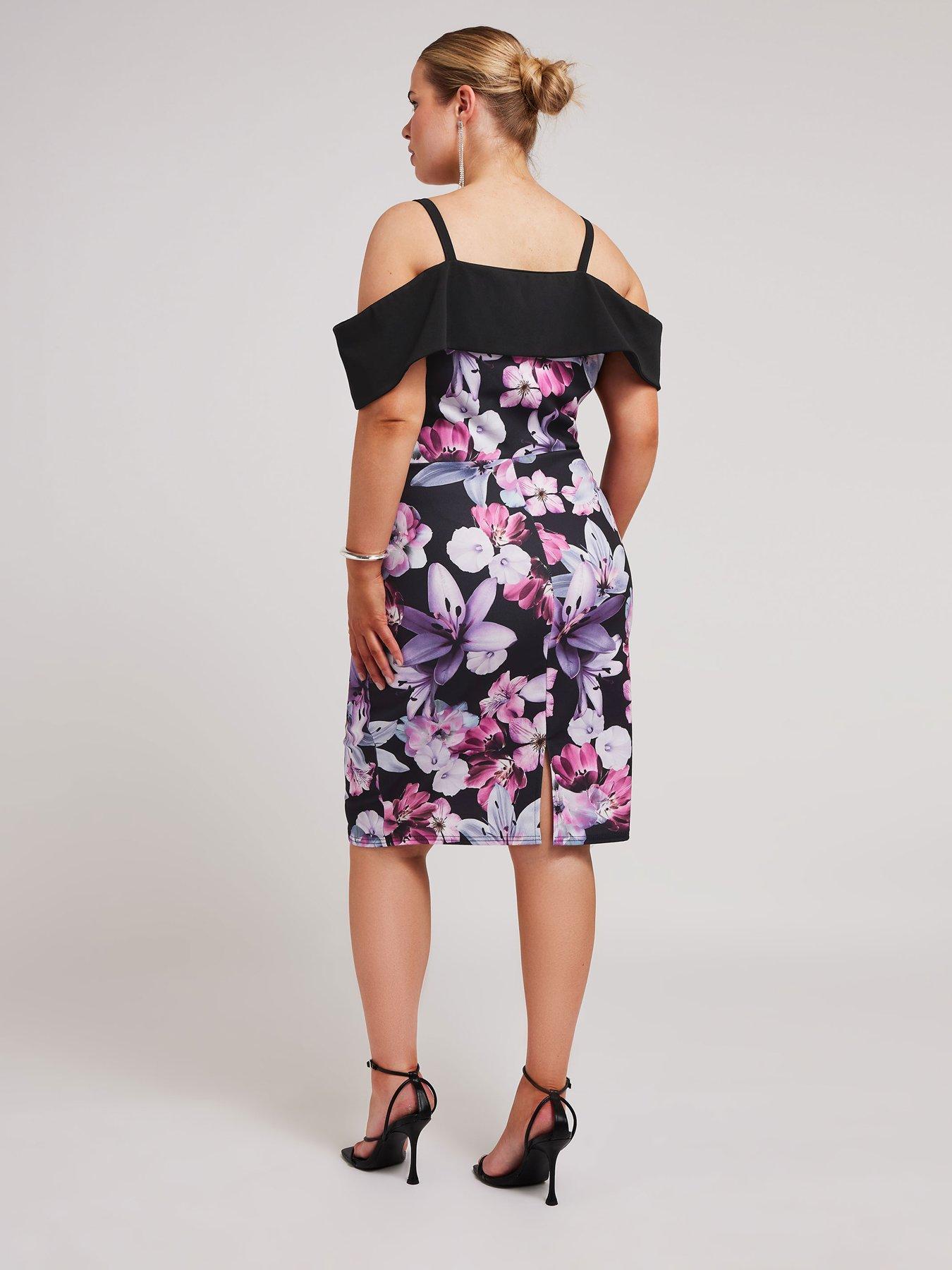 yours-curve-floral-bardot-shift-dressstillFront