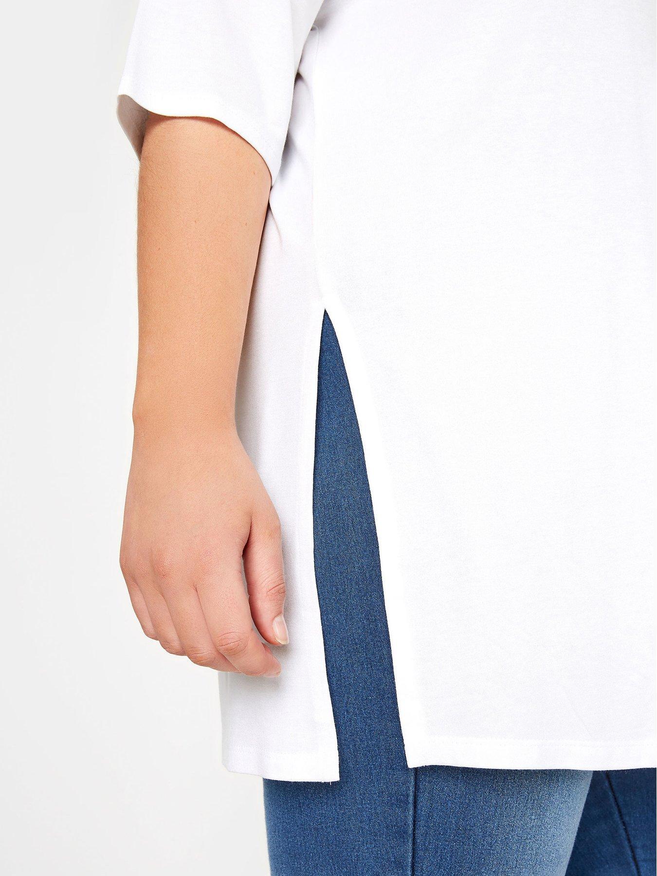 yours-curve-oversized-tee-whiteoutfit