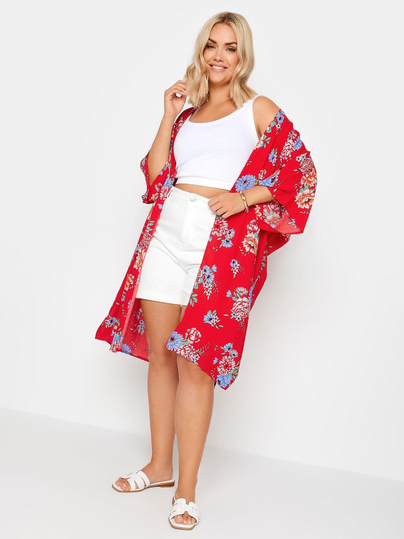 yours-curve-longline-duster-red-floral