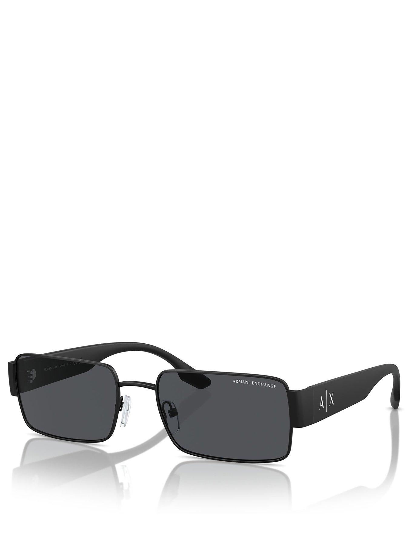 Image 1 of 4 of Armani Exchange 0Ax2052S Rectangle Sunglasses - Black