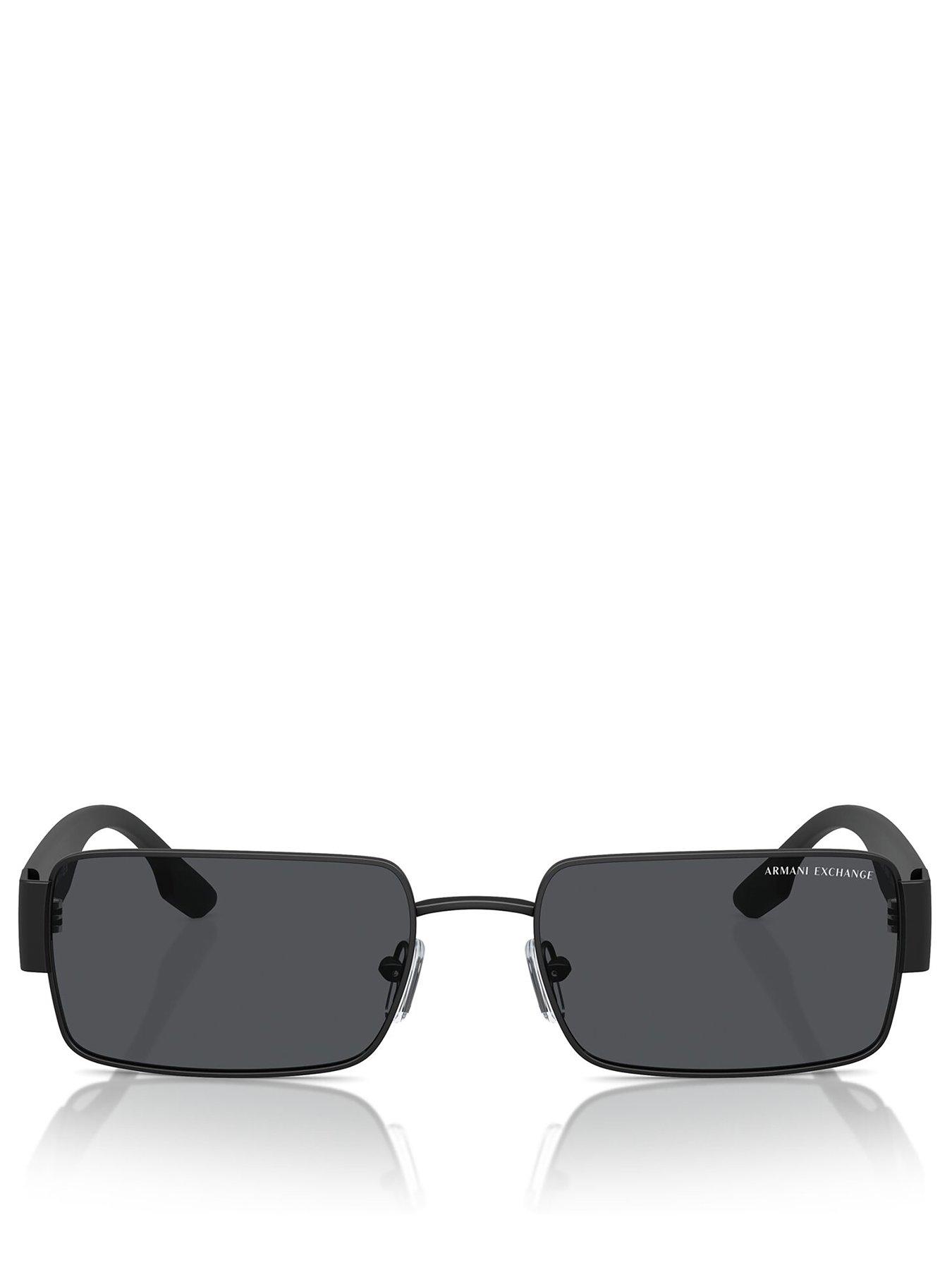 Image 3 of 4 of Armani Exchange 0Ax2052S Rectangle Sunglasses - Black