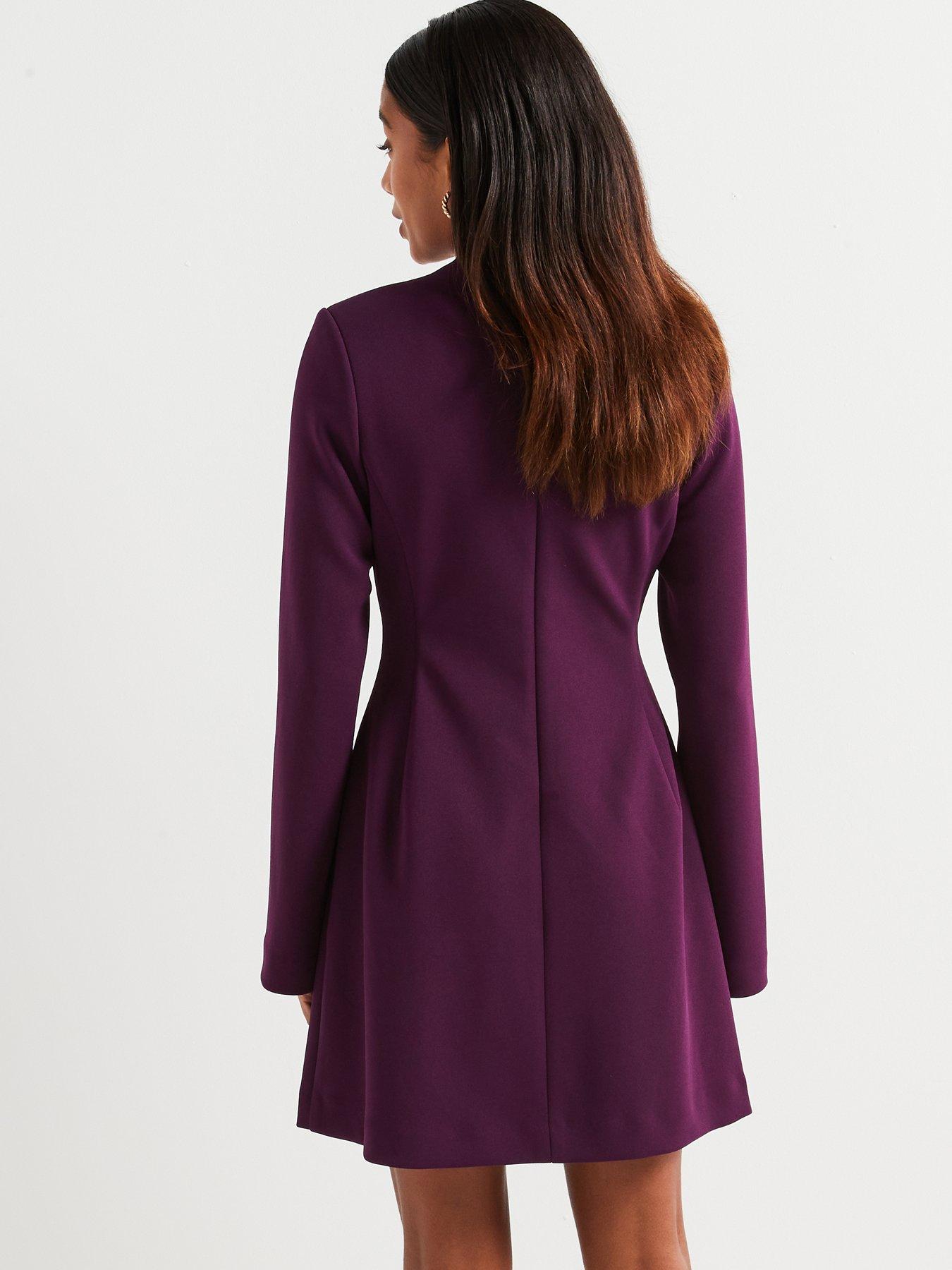 v-by-very-fit-and-flare-mini-dress-purplestillFront