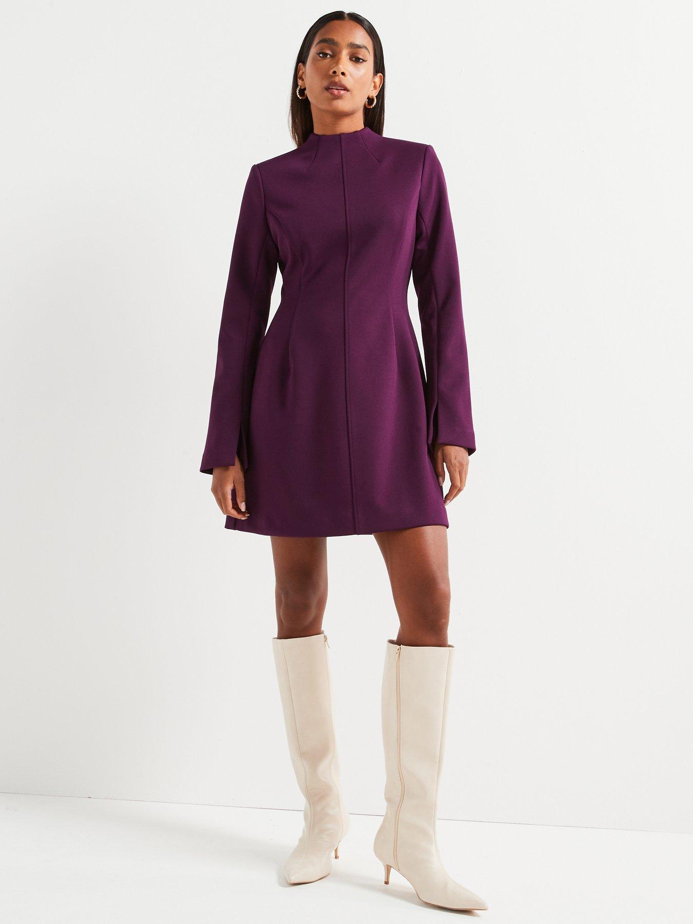 v-by-very-fit-and-flare-mini-dress-purpleback