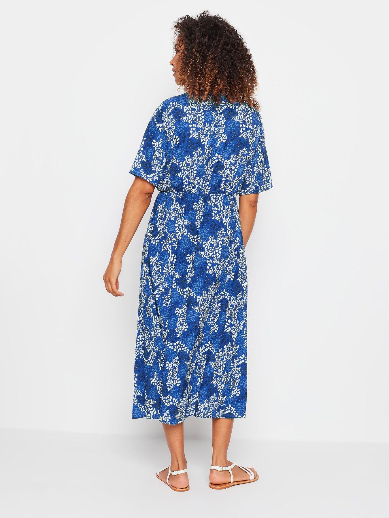 mco-blue-flower-printed-collared-dressstillFront