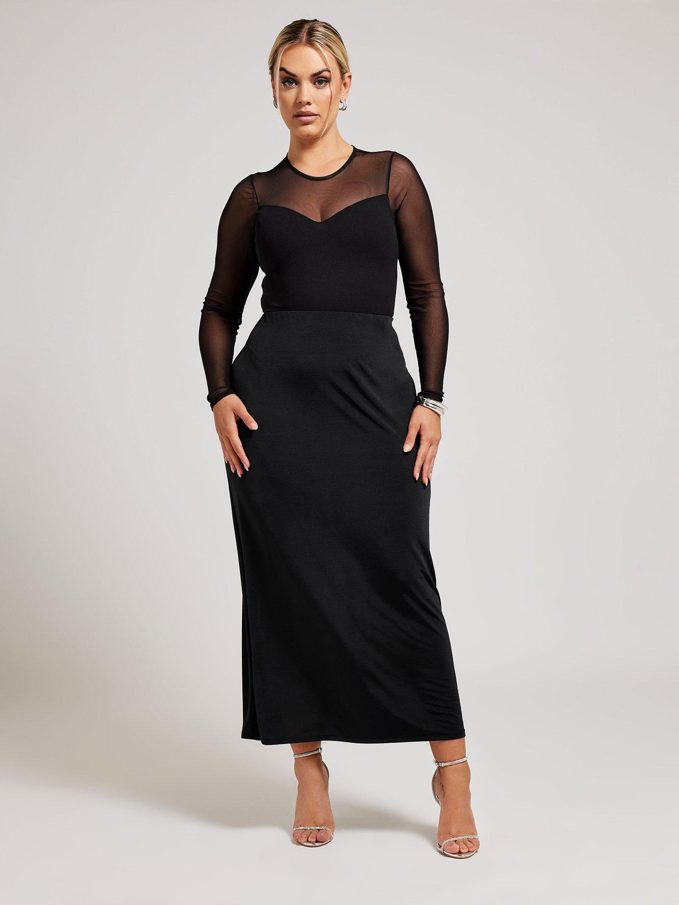 yours-curve-slinky-column-skirt-blackback