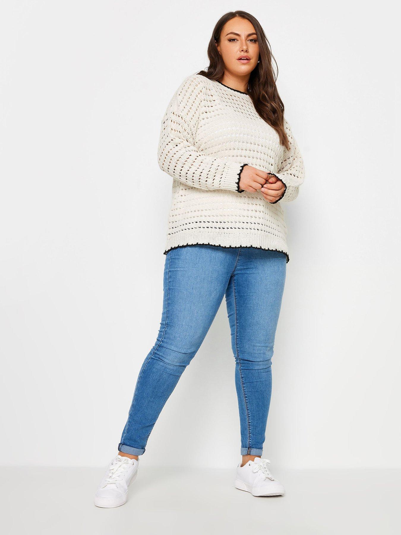 yours-curve-tipped-edge-crochet-jumper-ivoryback