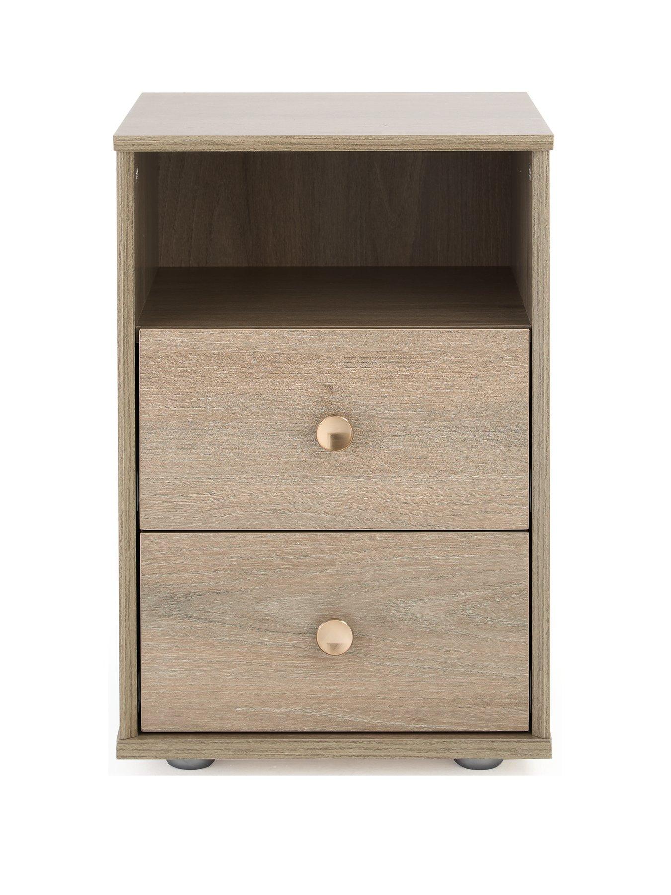 very-home-bennett-2-drawer-bedside-chest-with-open-shelfstillFront