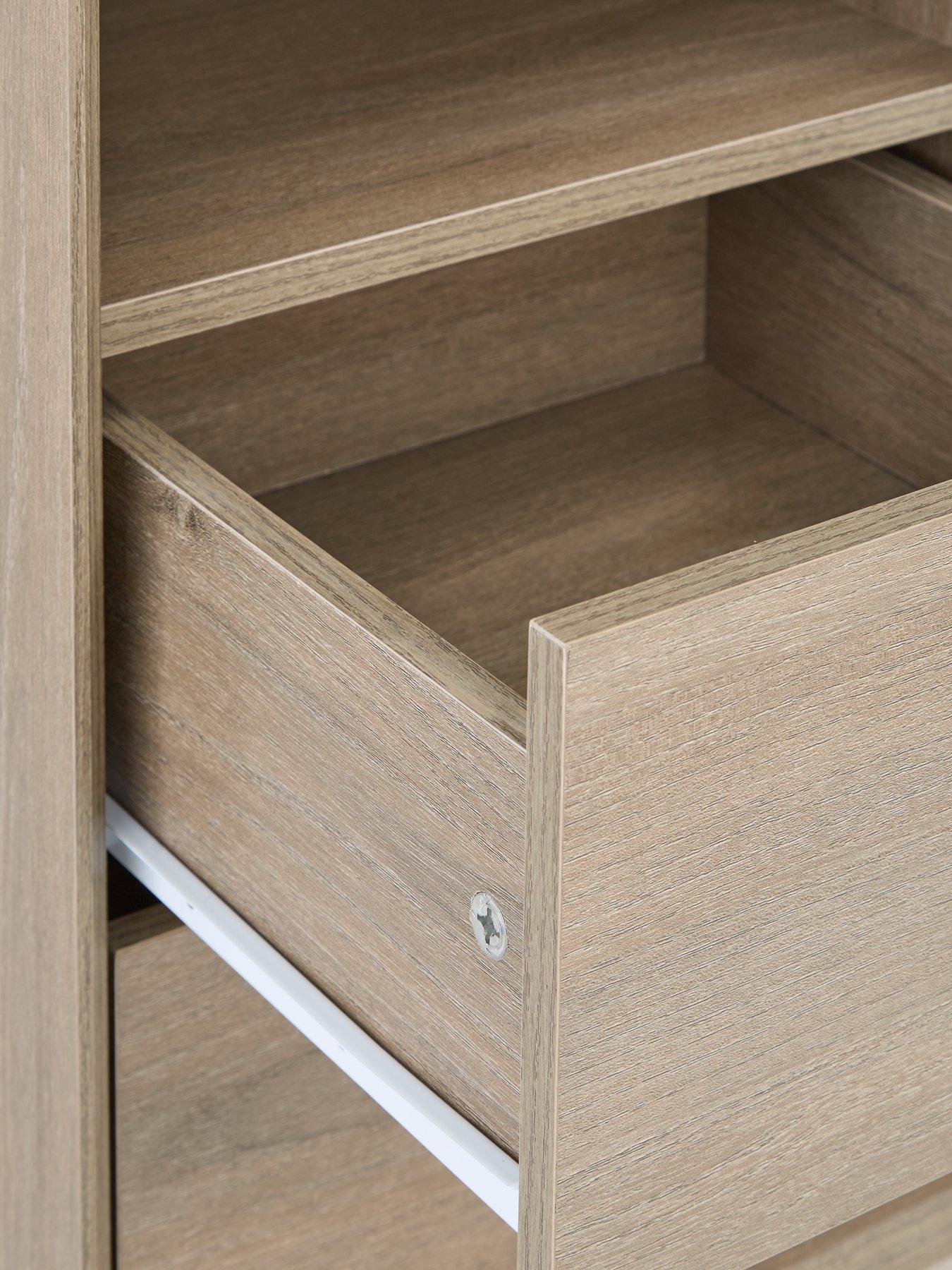 very-home-bennett-2-drawer-bedside-chest-with-open-shelfdetail