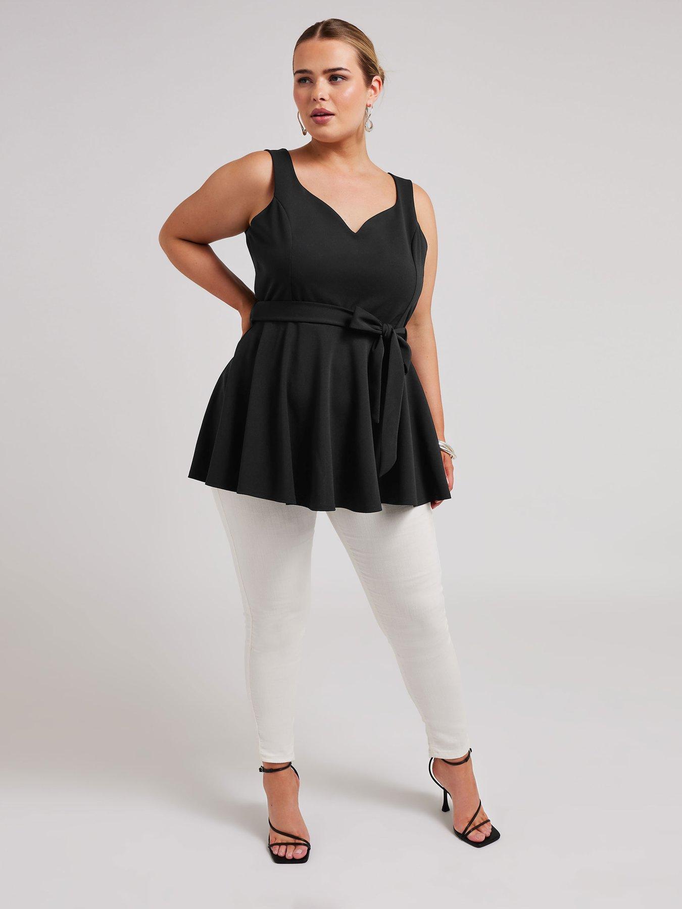 yours-curve-sweetheart-peplum-top-blackback