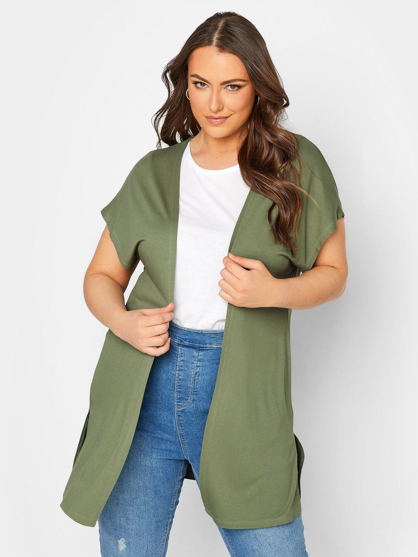 yours-curve-grown-on-sleeve-cardigan-sage