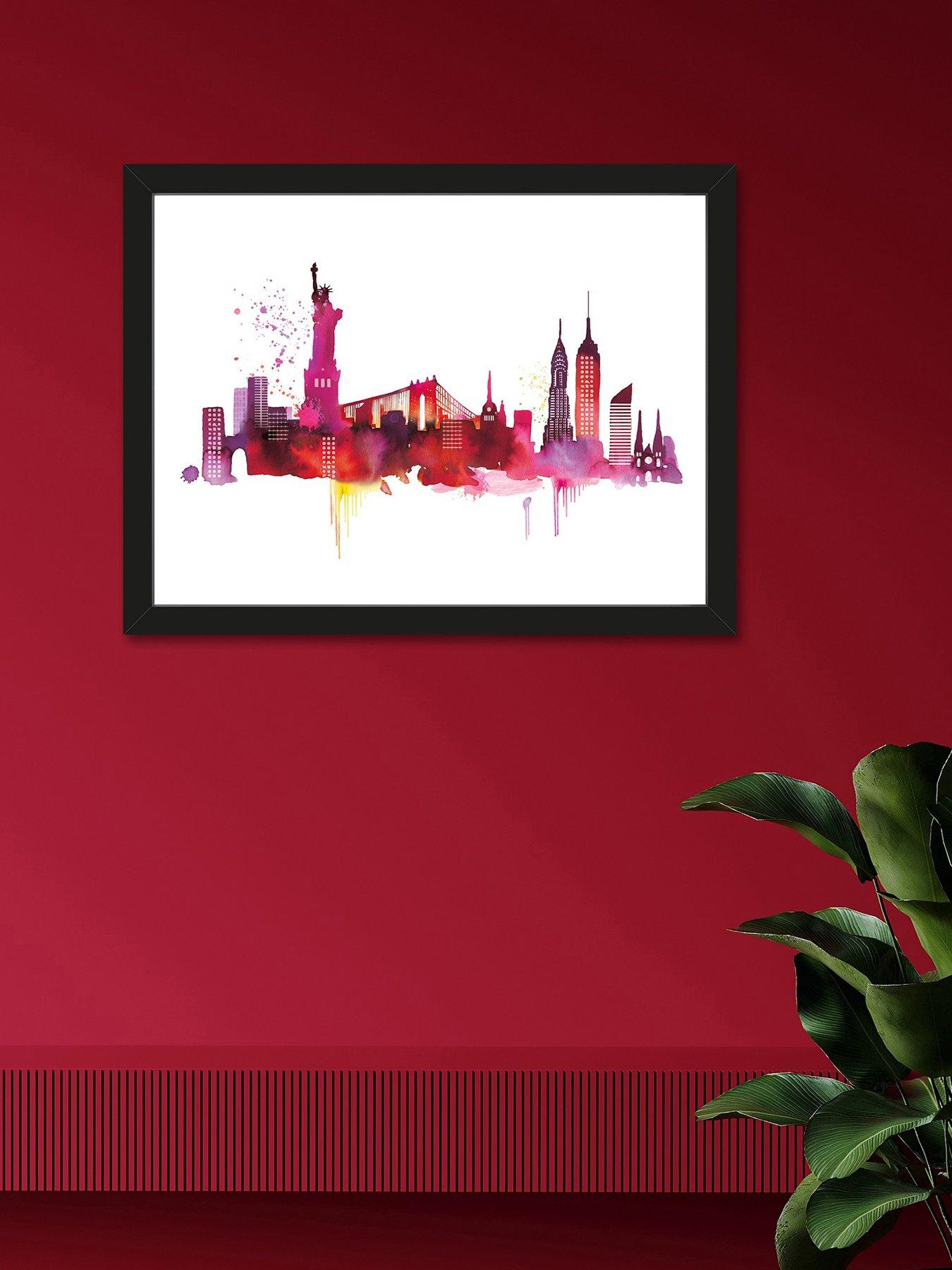 Image 1 of 2 of The Art Group New York Skyline Art Print by Summer Thornton&nbsp;