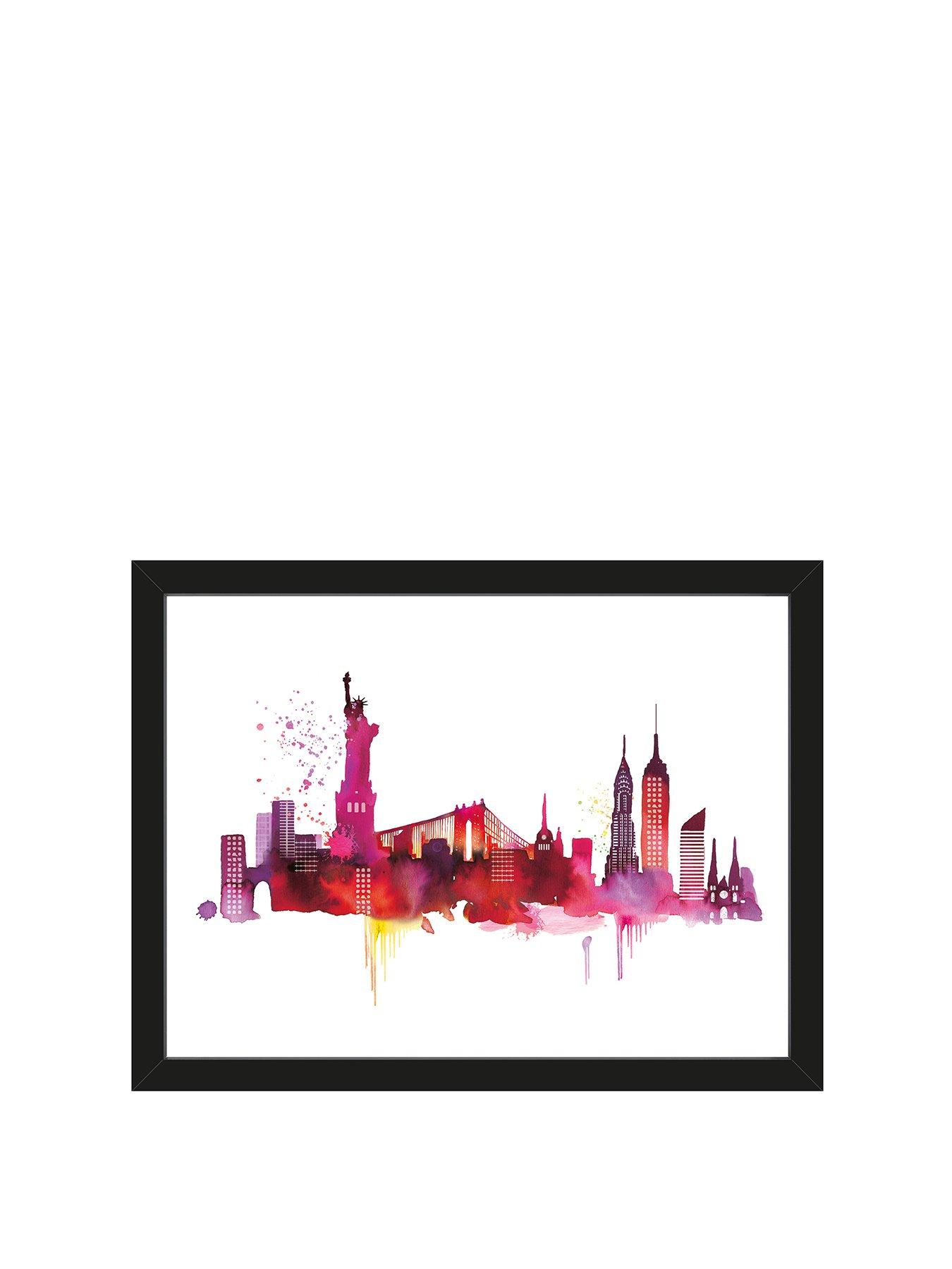 Image 2 of 2 of The Art Group New York Skyline Art Print by Summer Thornton&nbsp;
