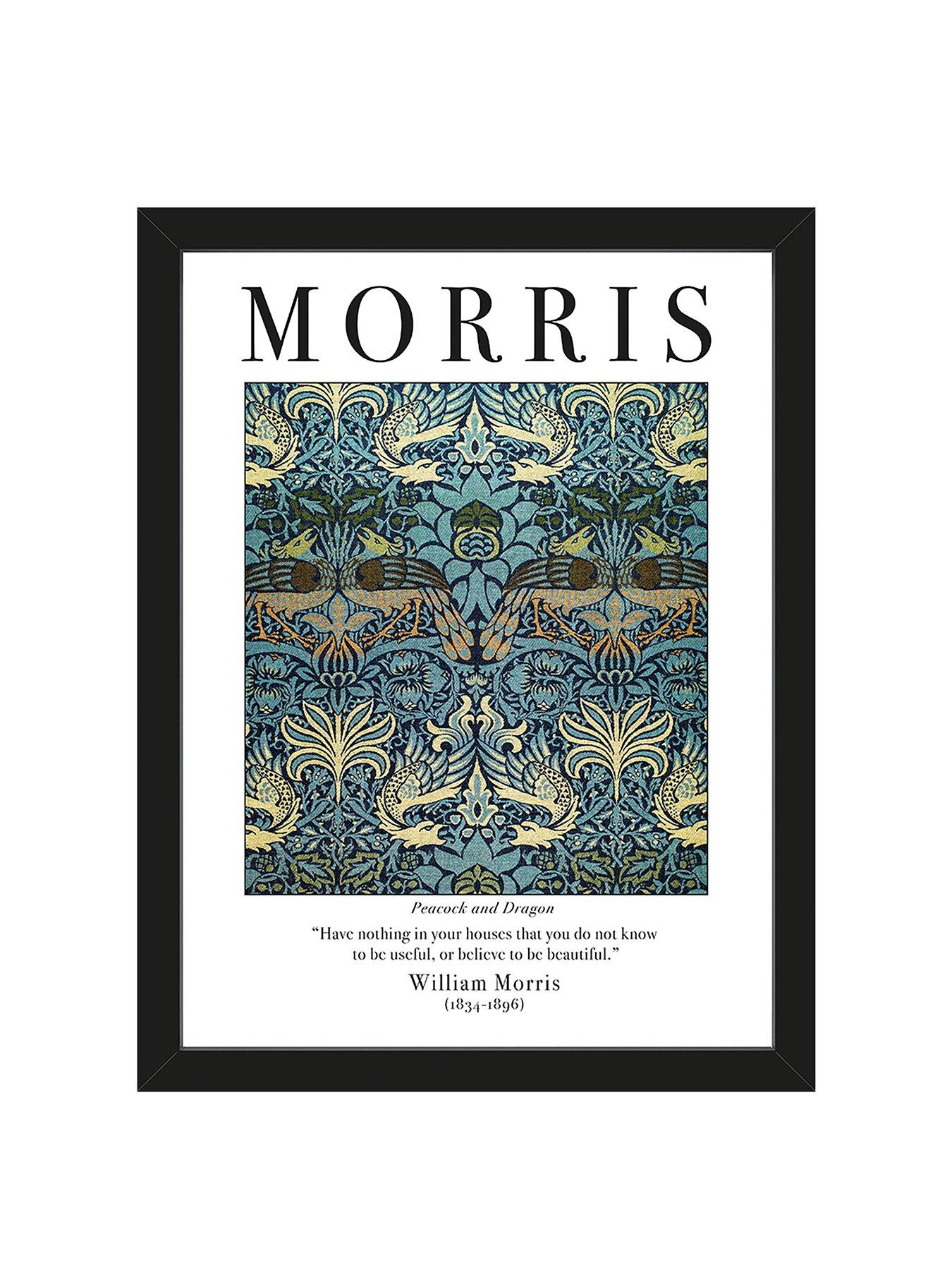 the-art-group-peacock-and-dragon-by-william-morris-framed-art-printnbspstillFront