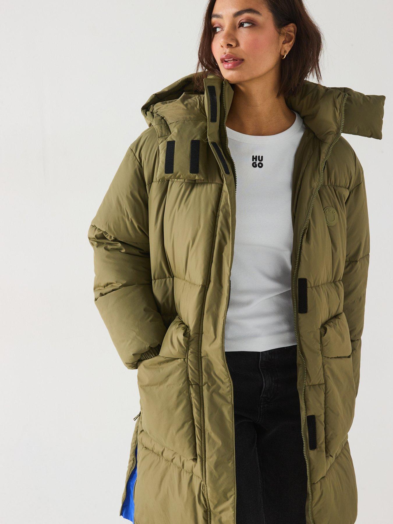 hugo-flavia-padded-cuffed-sleeve-long-line-coat-greenback