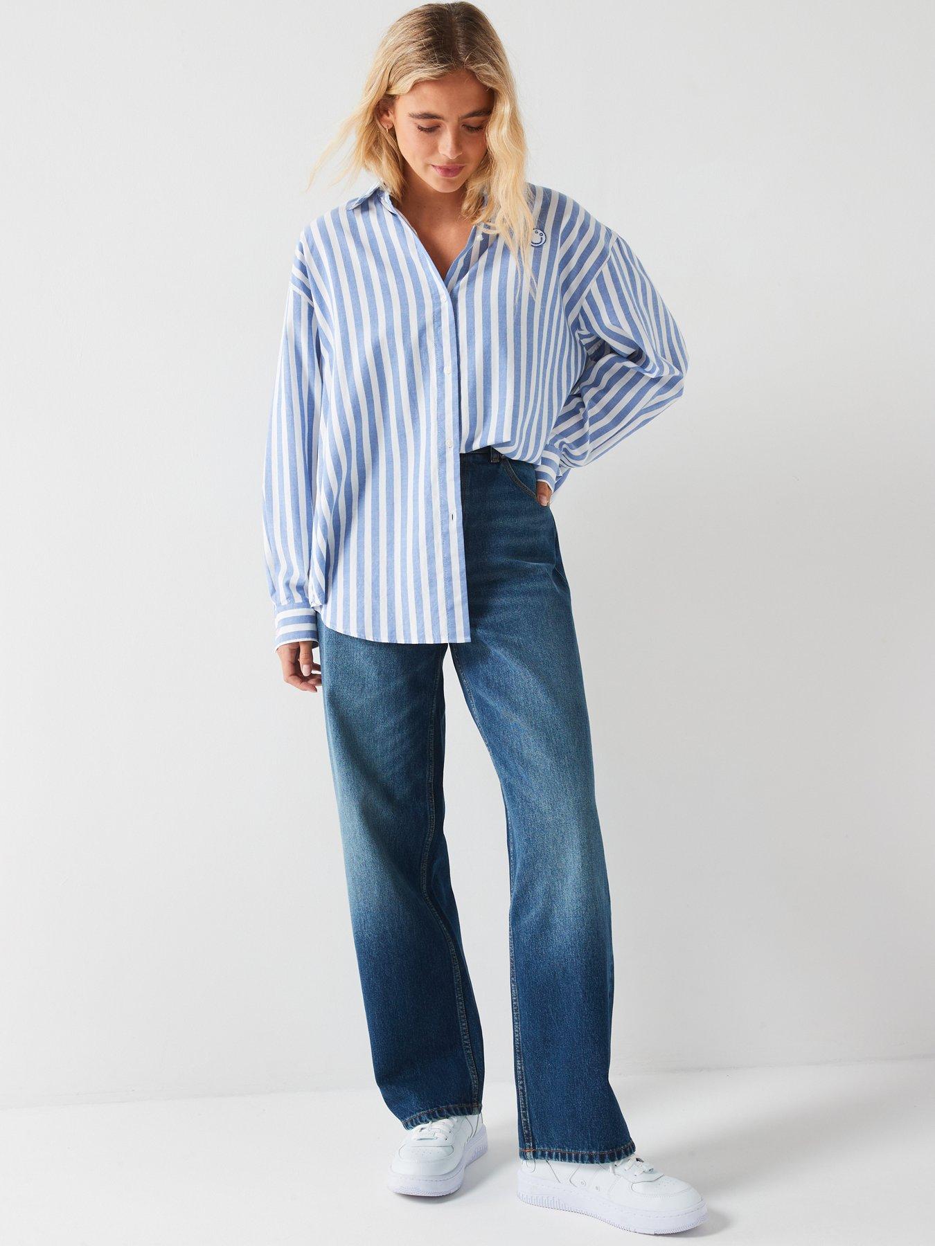 hugo-elisana-long-sleeve-stripe-shirt-multiback