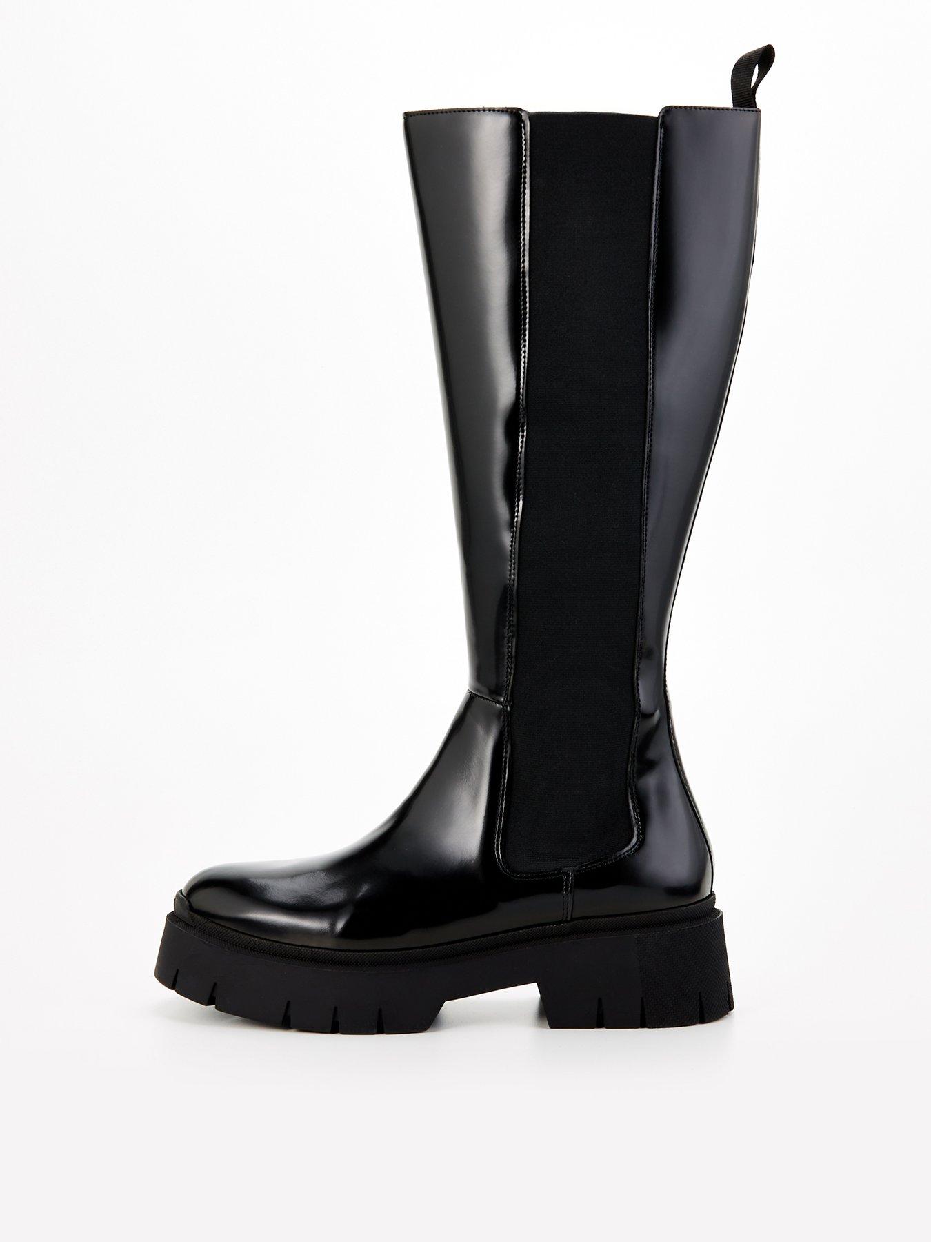 hugo-kris-calf-high-boot-black