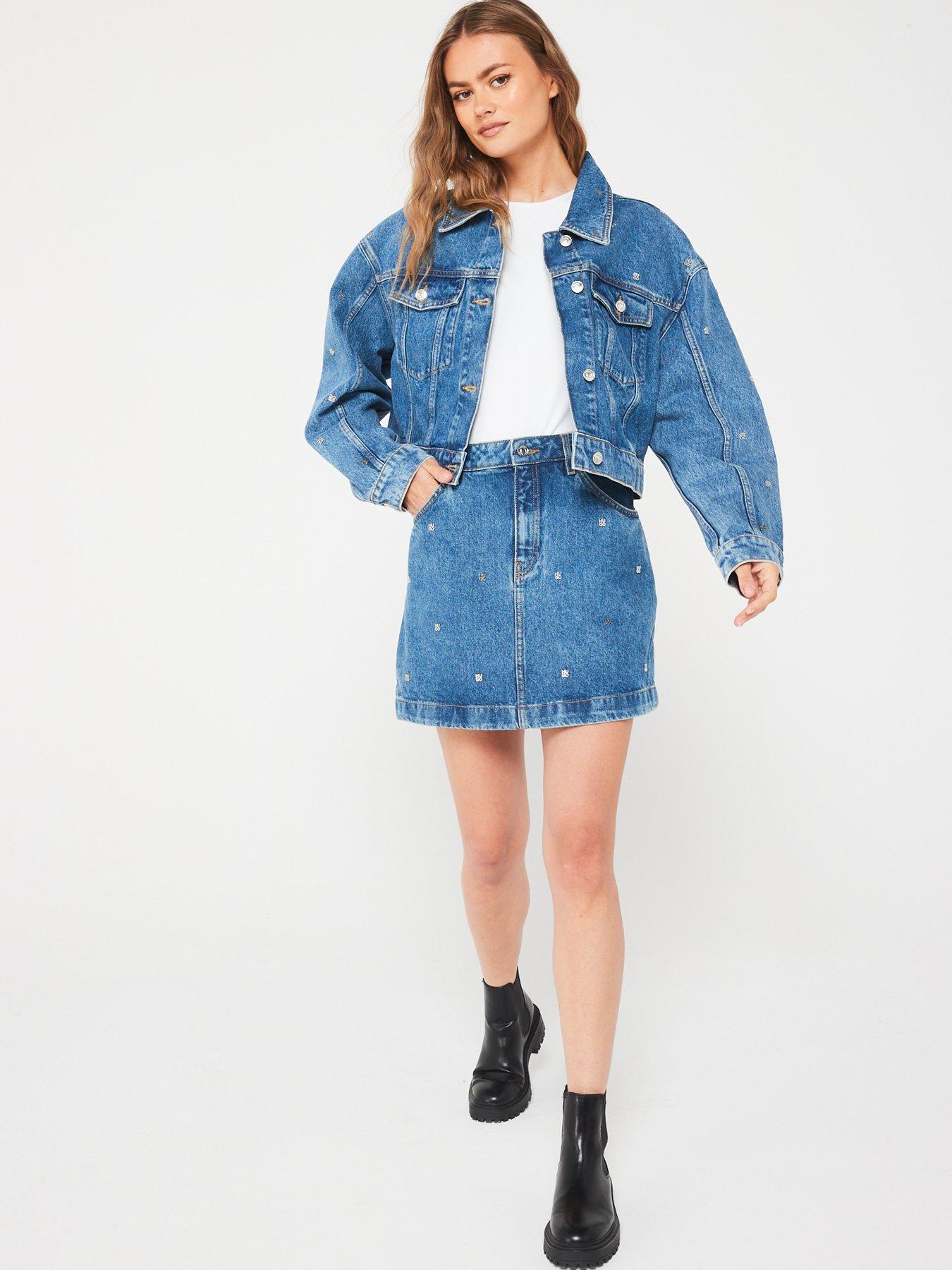 hugo-gisolia-all-over-logo-denim-jacket-blueback