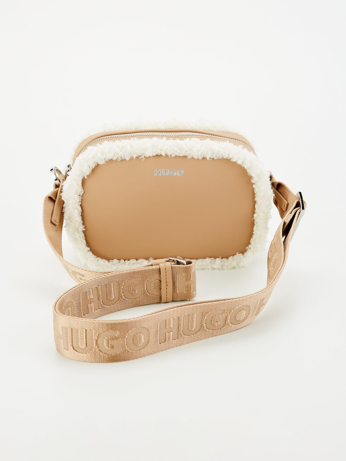 hugo-bel-small-borg-crossbody-beige